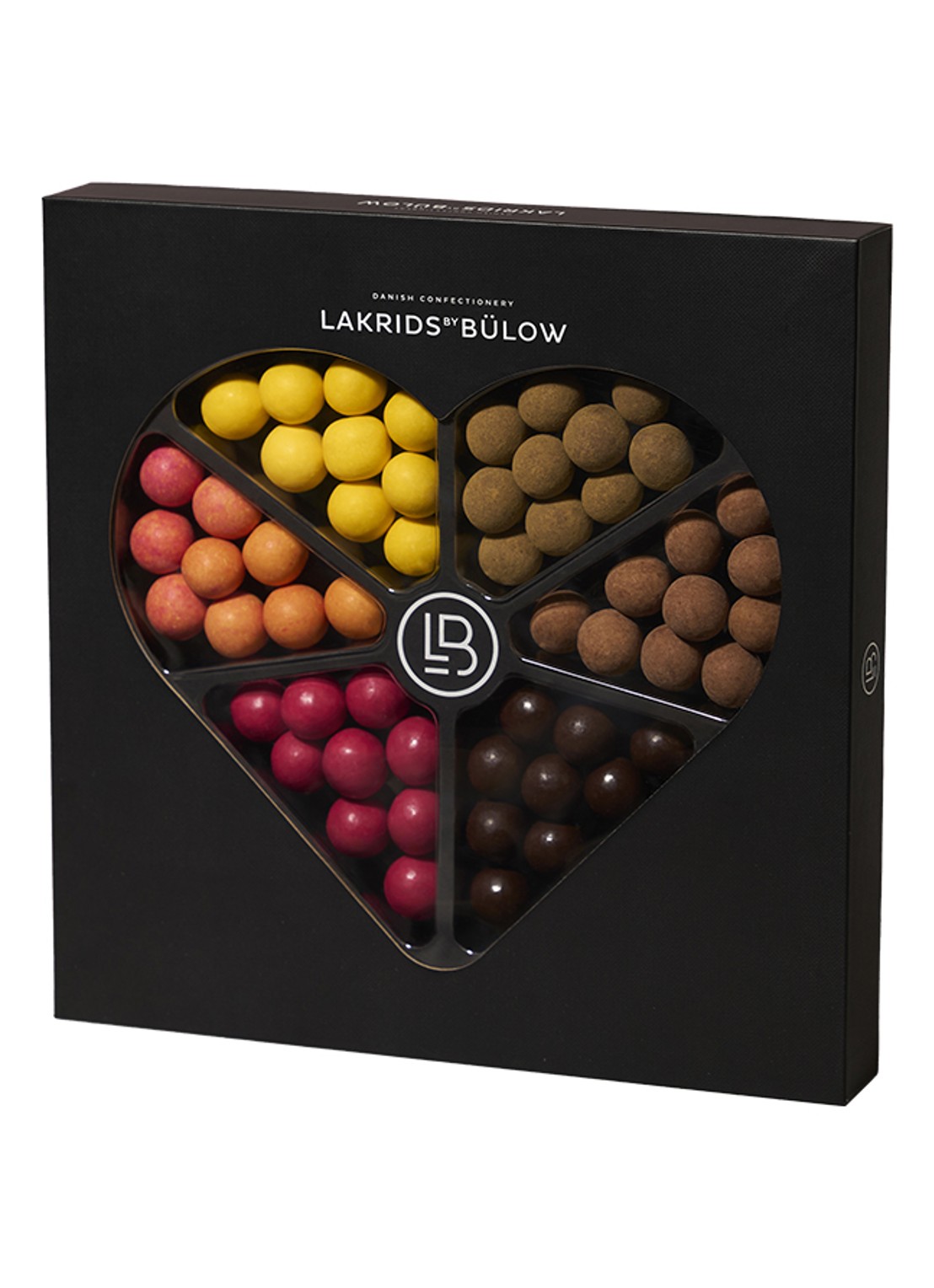 Lakrids by Bülow Love Selection Box drop met chocolade 450 gram - voorkant undefined