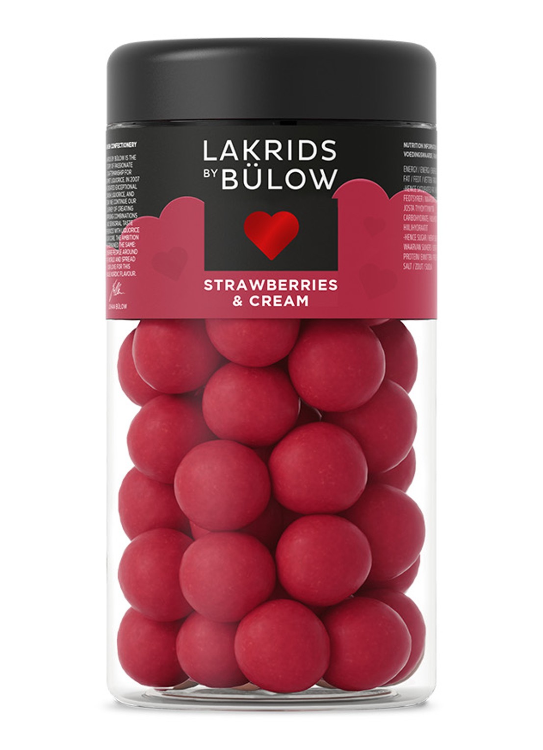 Lakrids by Bülow Regular Strawberries & Cream drop met chocolade 270 gram - voorkant undefined