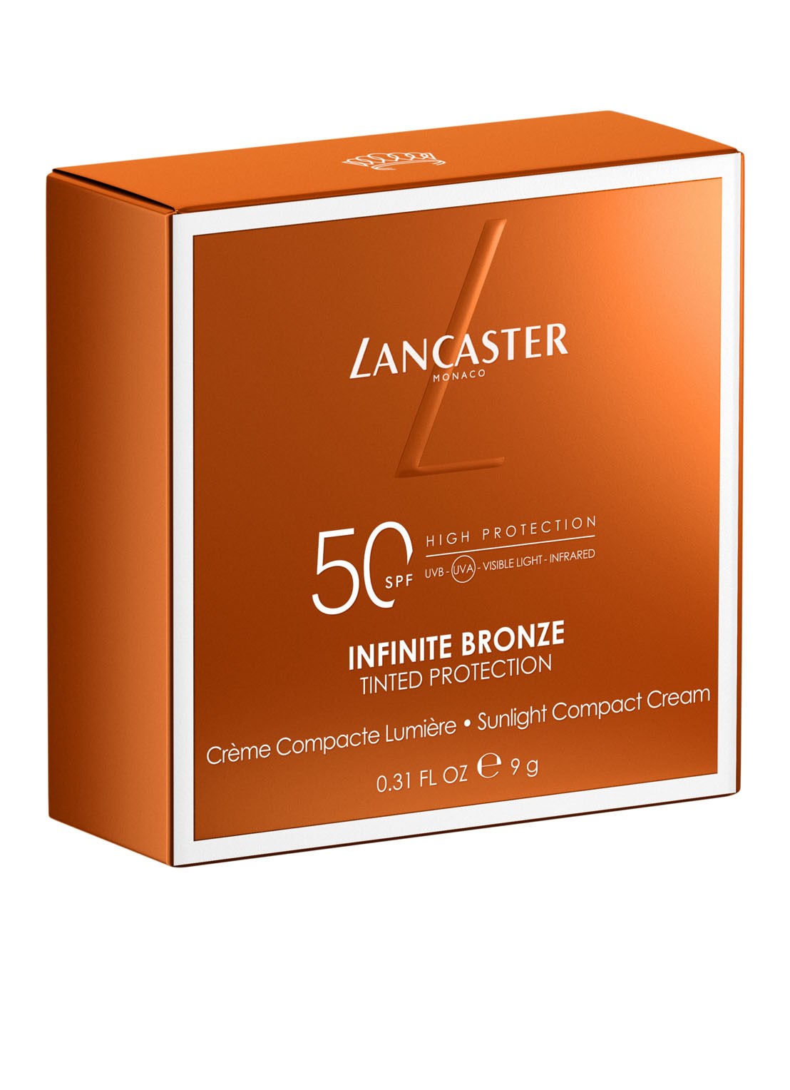 Lancaster Infinite Bronze Tinted Protection Sunlight SPF 50 - getinte zonnebrand - voorkant 2 undefined