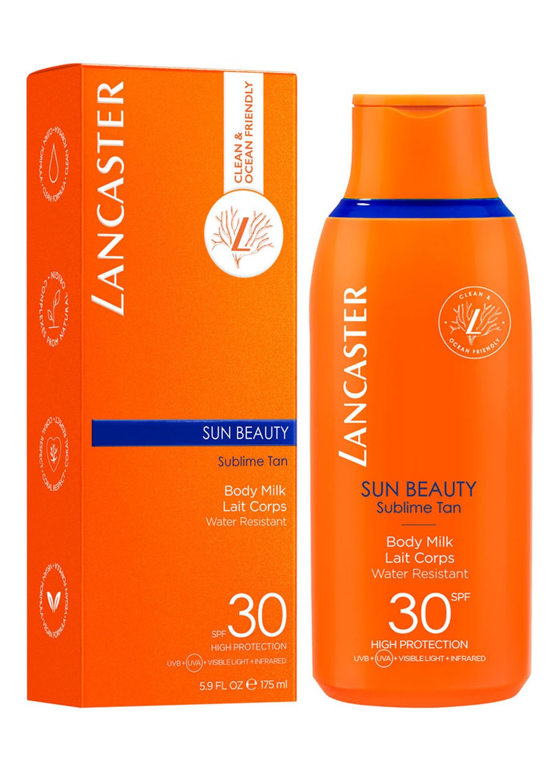 Lancaster Sun Beauty Body Milk SPF 30 - zonnebrand - voorkant 2 undefined