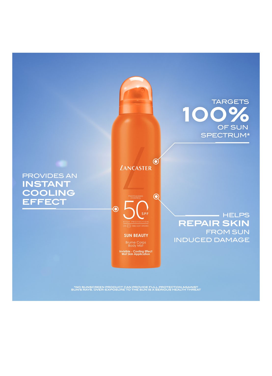Lancaster Sun Beauty Body Mist SPF 50 - zonnemist - detail 4 undefined