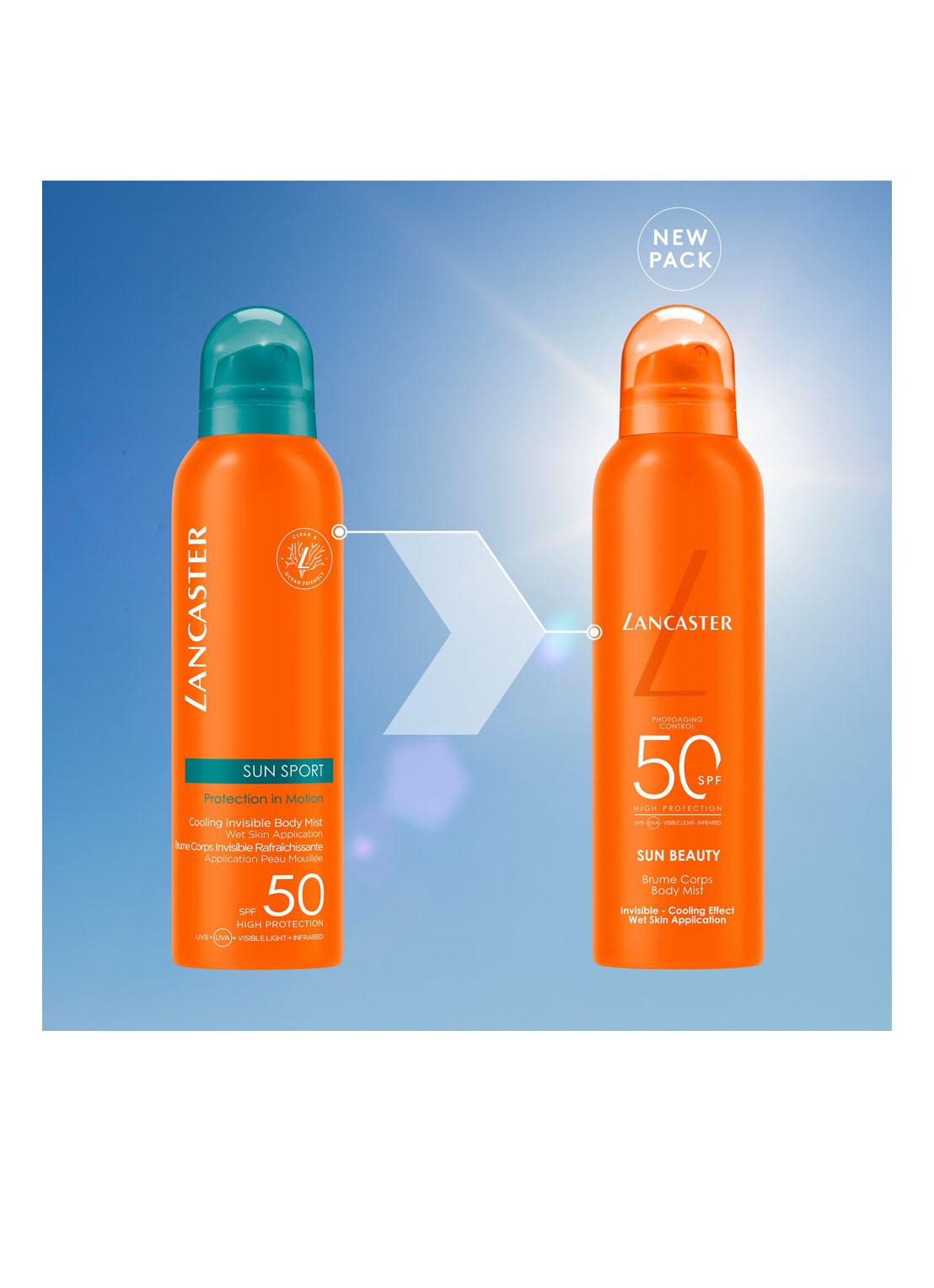 Lancaster Sun Beauty Body Mist SPF 50 - zonnemist - detail 5 undefined