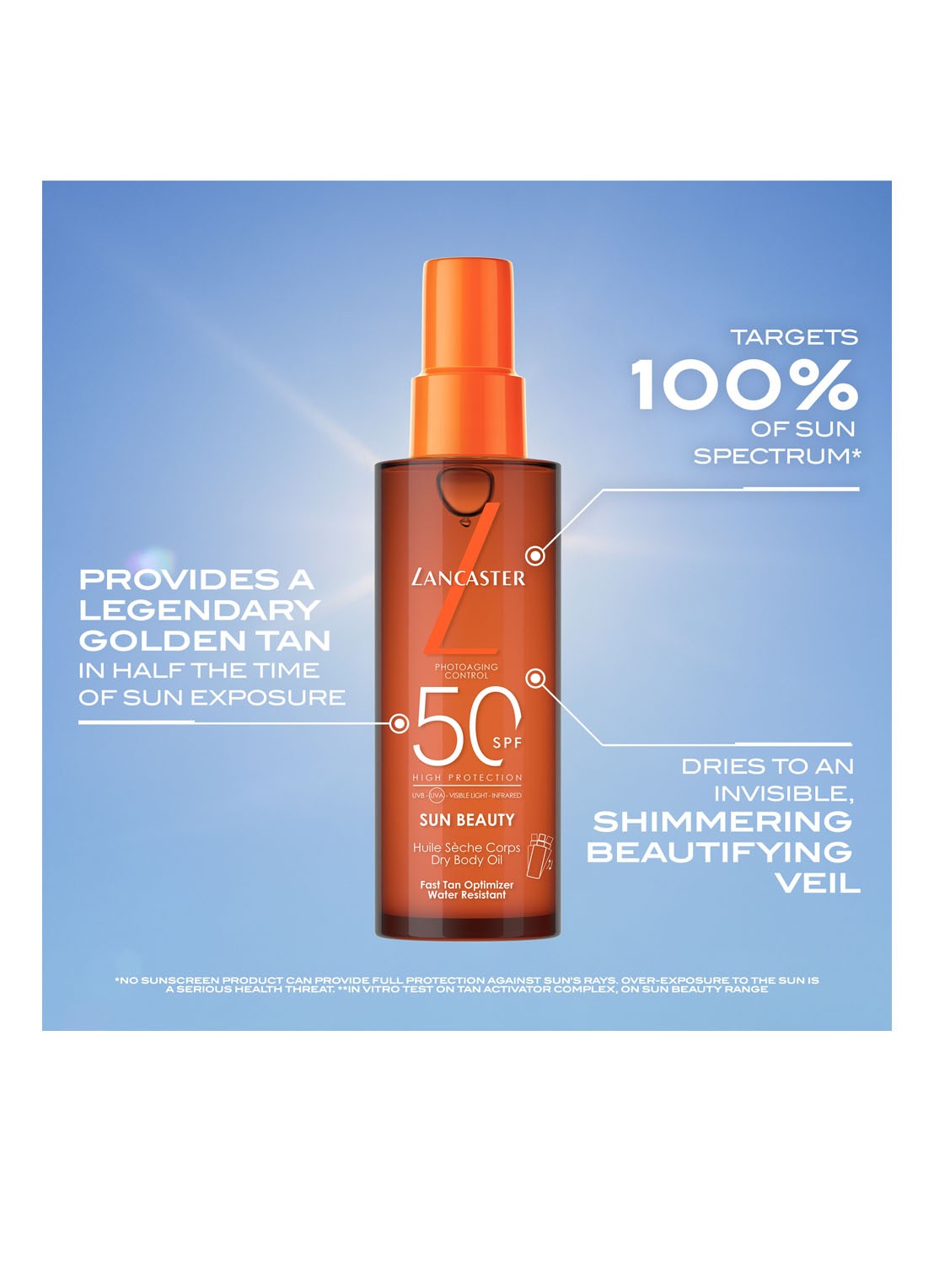 Lancaster Sun Beauty Dry Body Oil SPF 50 - zonneolie - detail 3 undefined