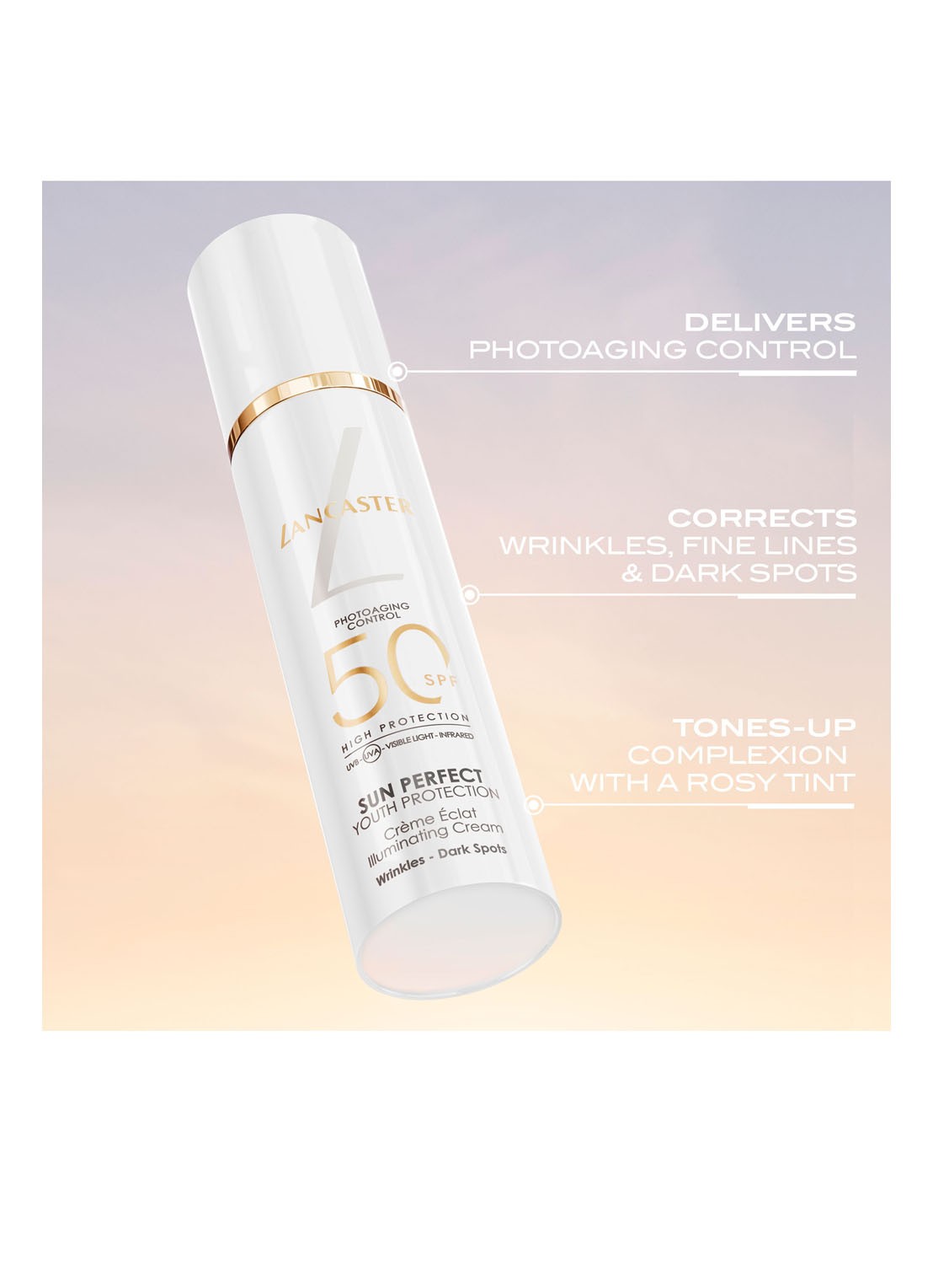 Lancaster  Sun Perfect Illuminating Cream SPF 50 - zonnebrand - detail 4 undefined