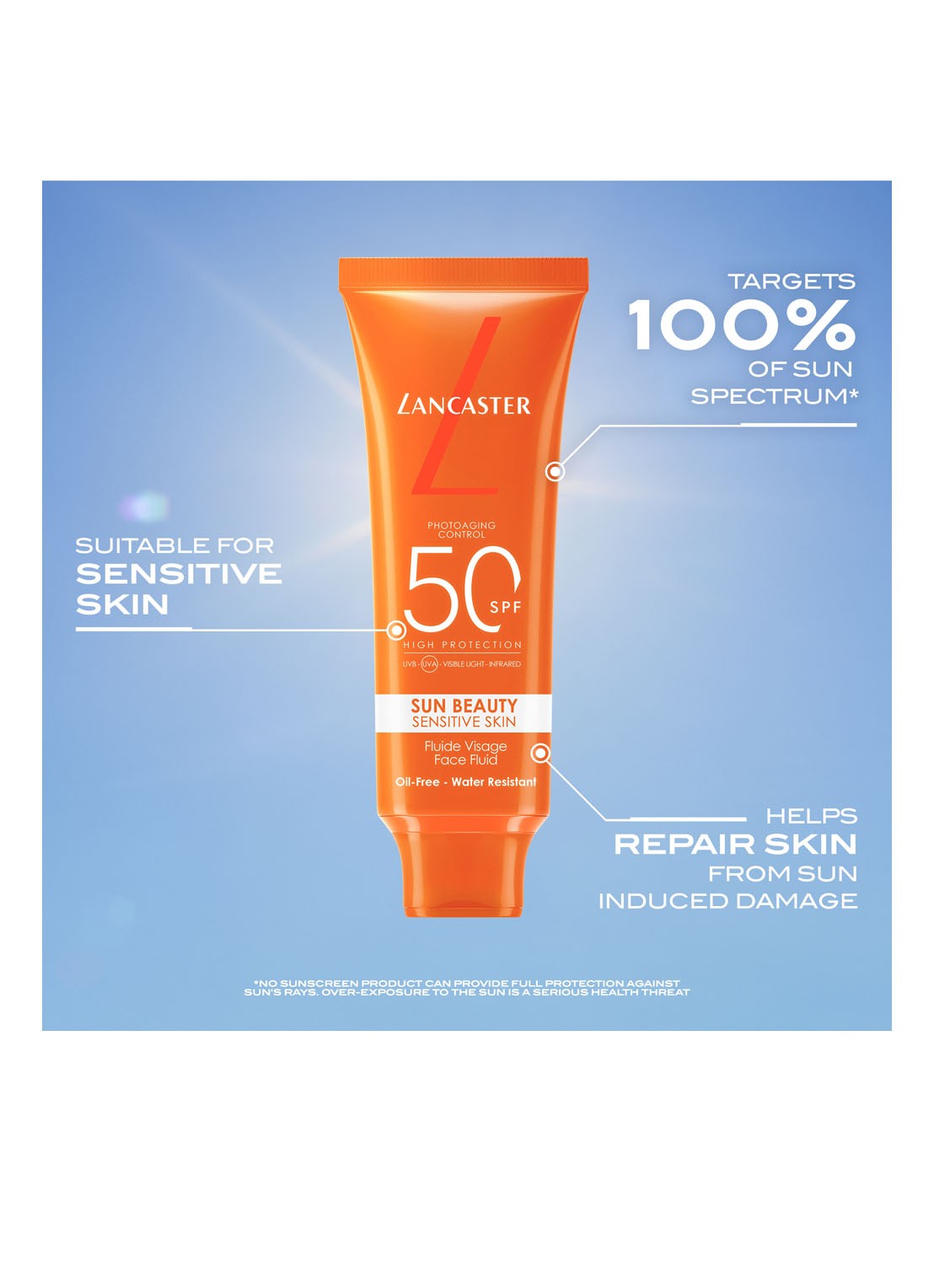 Lancaster Sun Sensitive Oil-Free Milky Fluid SPF50 - zonnebrandlotion - detail 5 undefined
