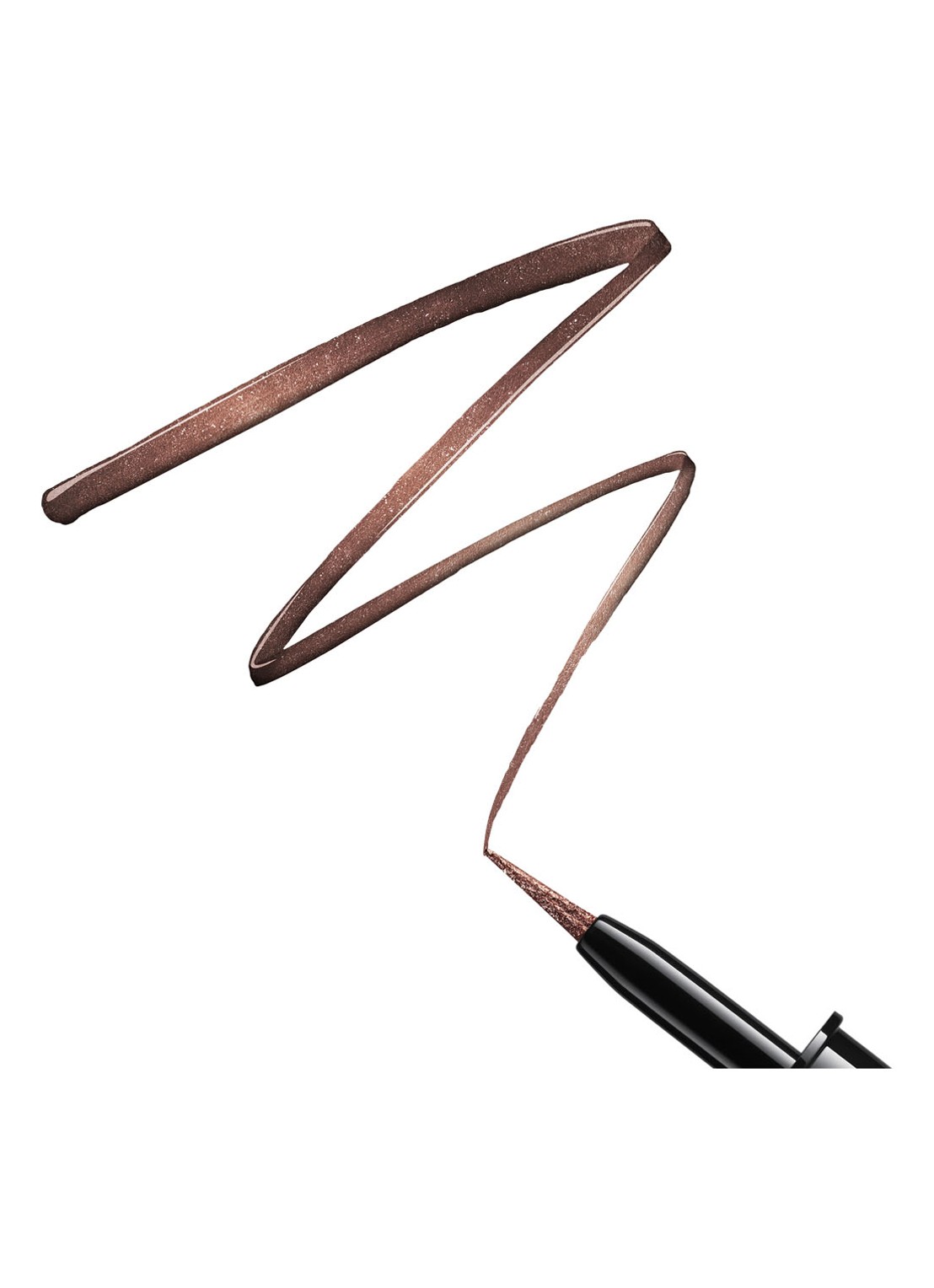 Lancôme Artliner - vloeibare eyeliner - detail 4 03 - brown metallic