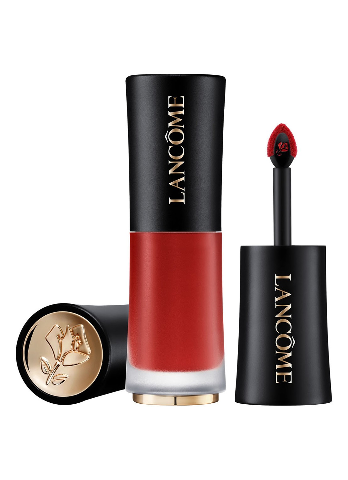 Lancôme L'Absolu Rouge Drama Ink - vloeibare lipstick - voorkant 2 138 rouge drama