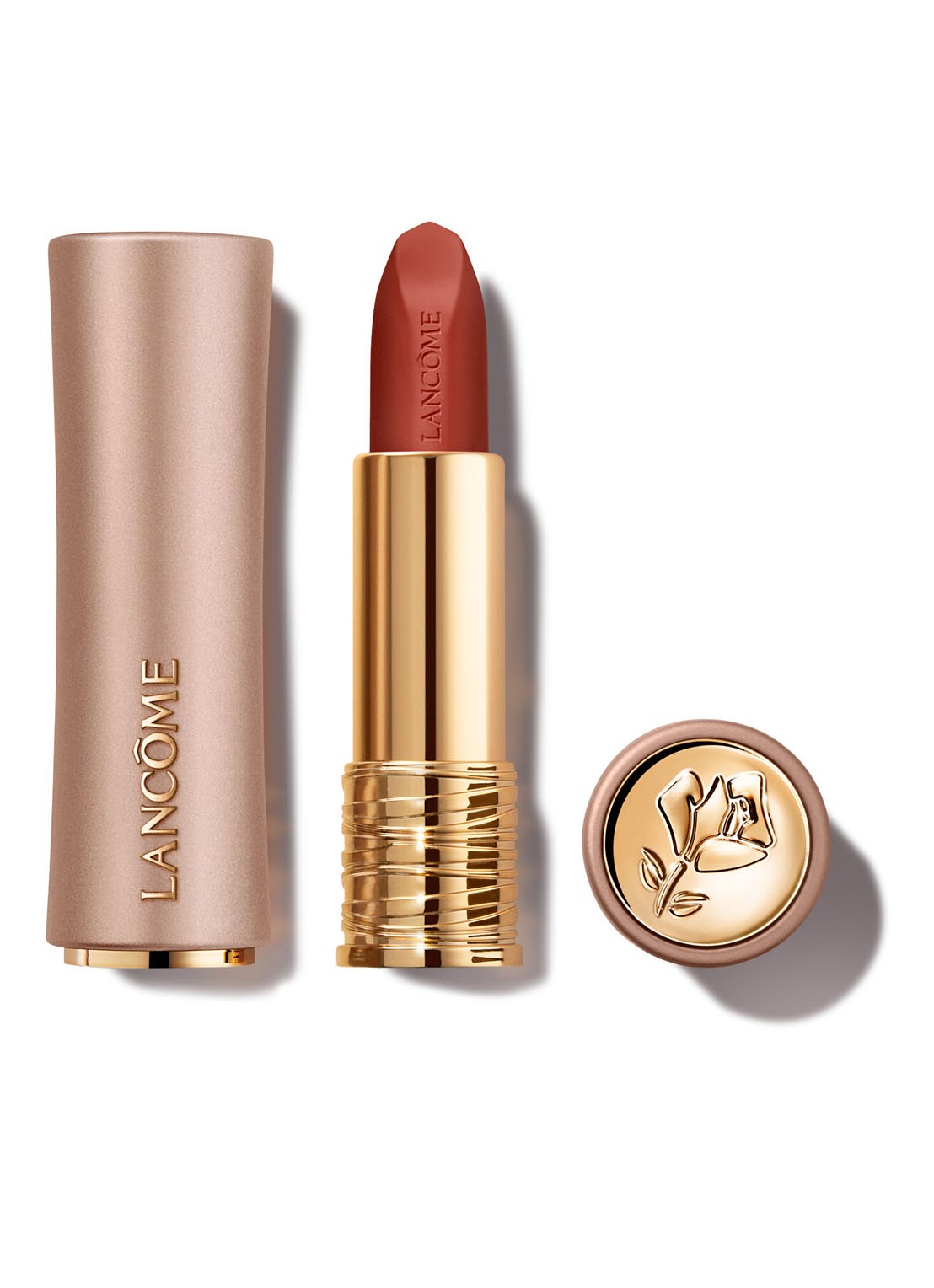 Lancôme L'Absolu Rouge Intimatte Lippenstift - voorkant 6 299 french cashmere