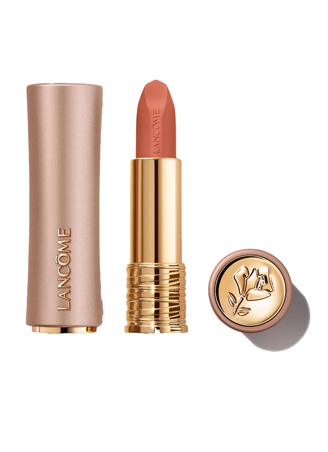 Lancôme L'Absolu Rouge Intimatte Lippenstift - voorkant 2 220 french blush