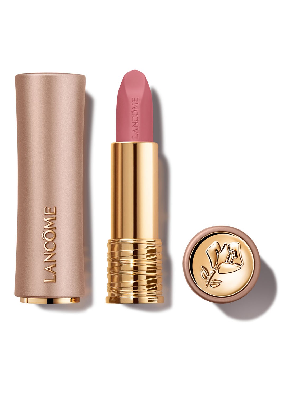 Lancôme L'Absolu Rouge Intimatte Lippenstift - voorkant 320 hush hush
