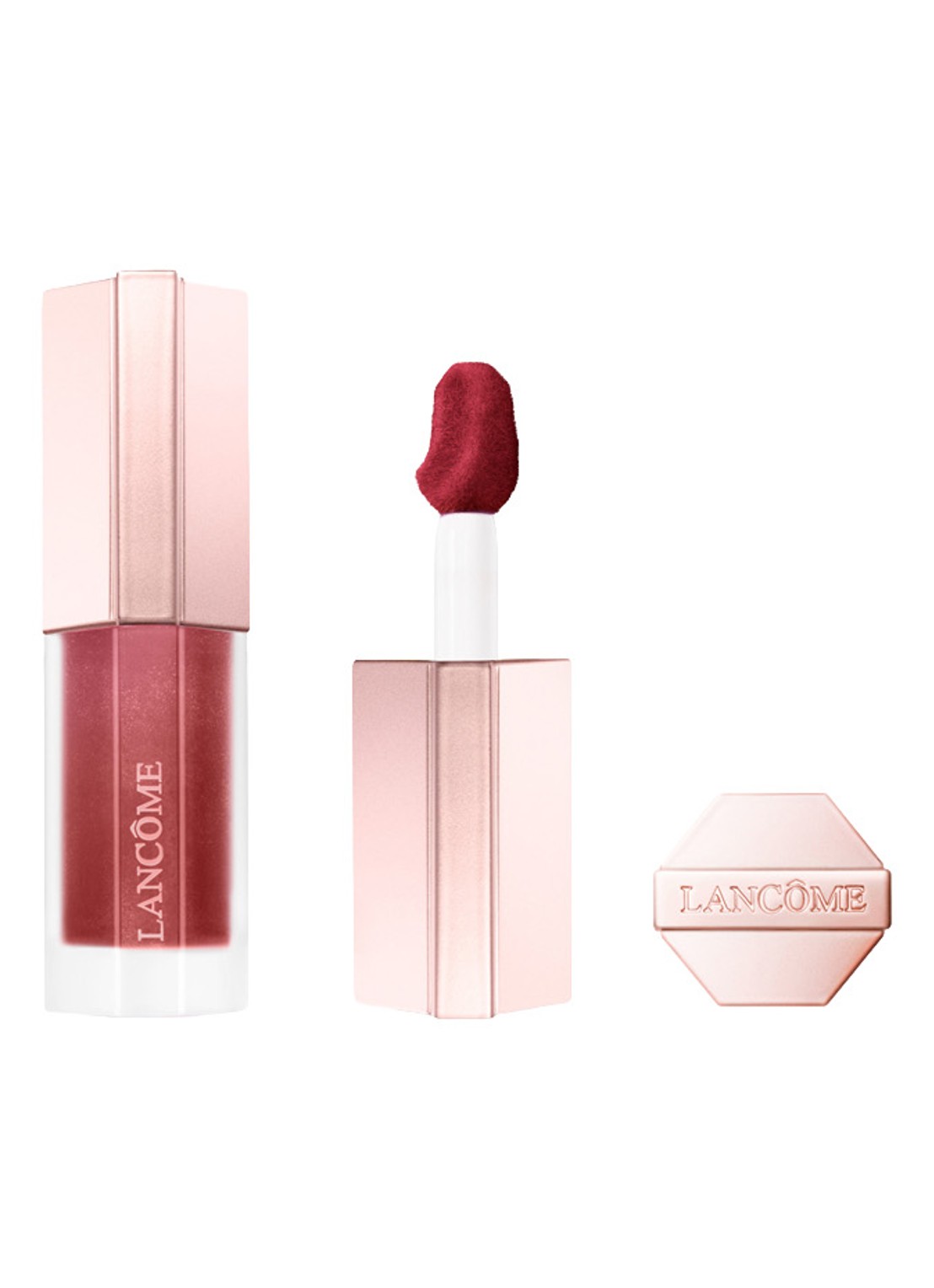 Lancôme Lip Idôle Cuddle Blur - vloeibare lipstick - voorkant 90 berry bisou