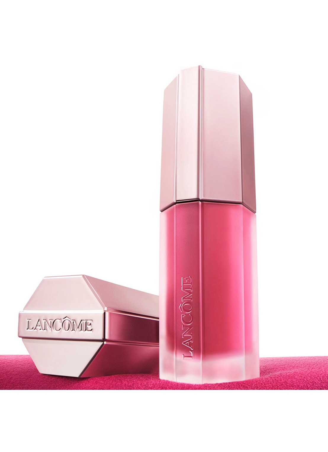 Lancôme Lip Idôle Cuddle Blur - vloeibare lipstick - detail 5 23 cozy berry
