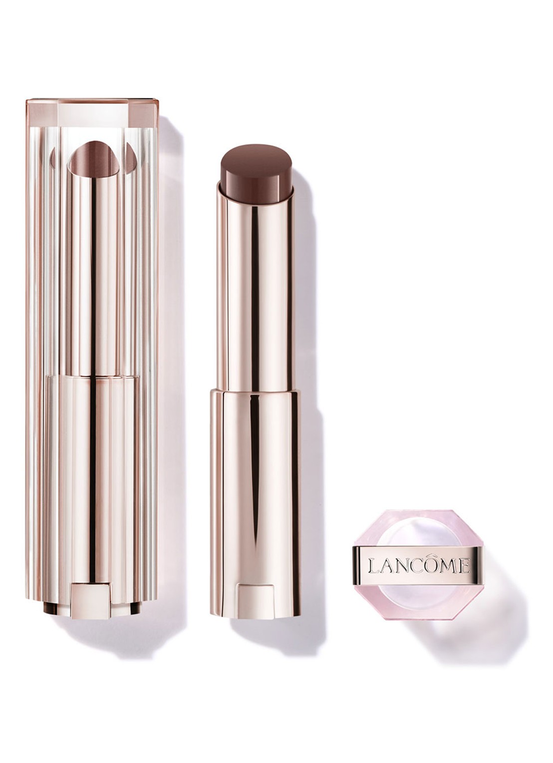 Lancôme Lip Idôle Squalane-12 Butterglow™ - getinte lipbalsem - voorkant 64 roast me