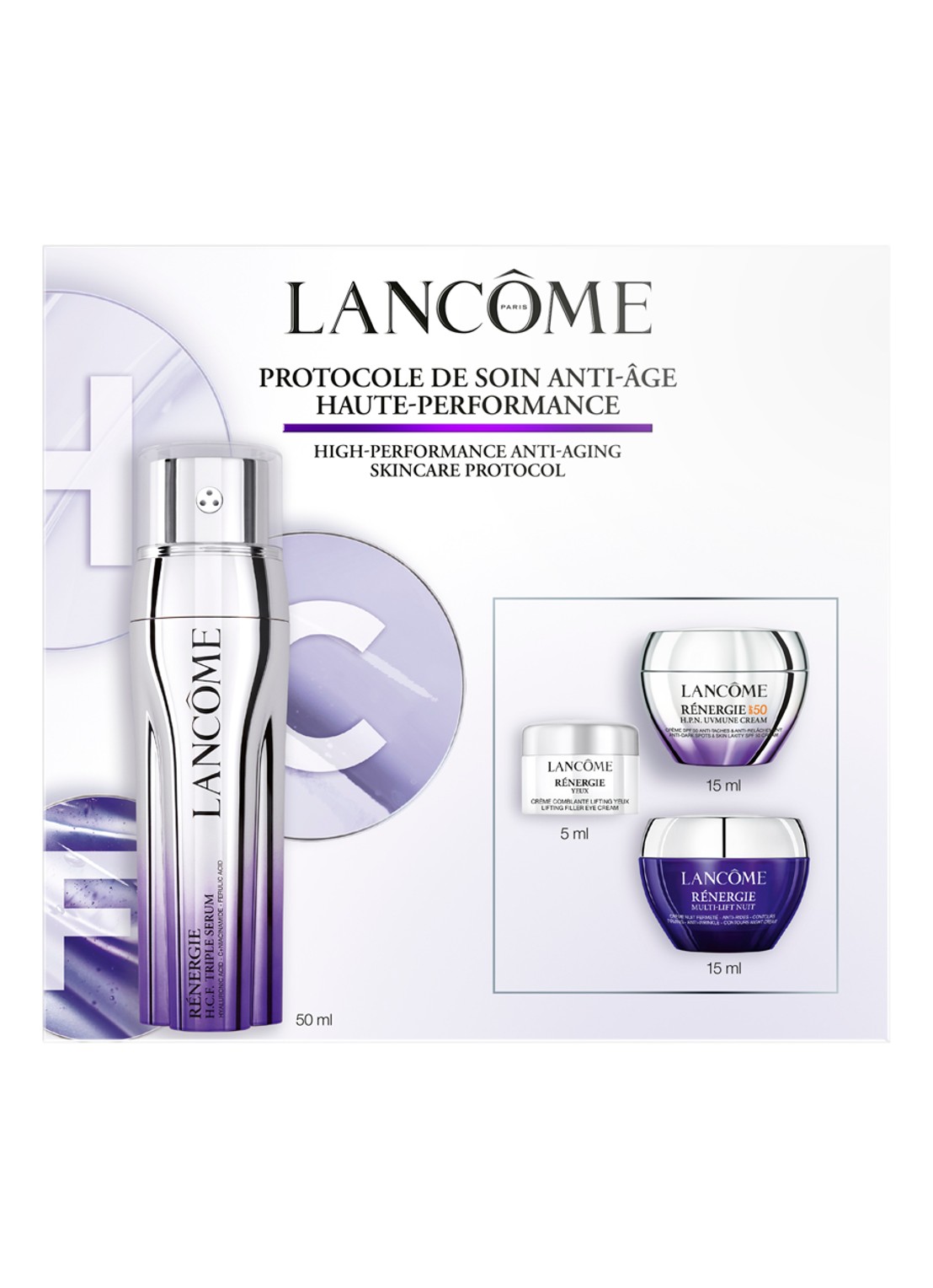Lancôme Rénergie H.C.F. Triple Serum Set - verzorgingsset - voorkant undefined