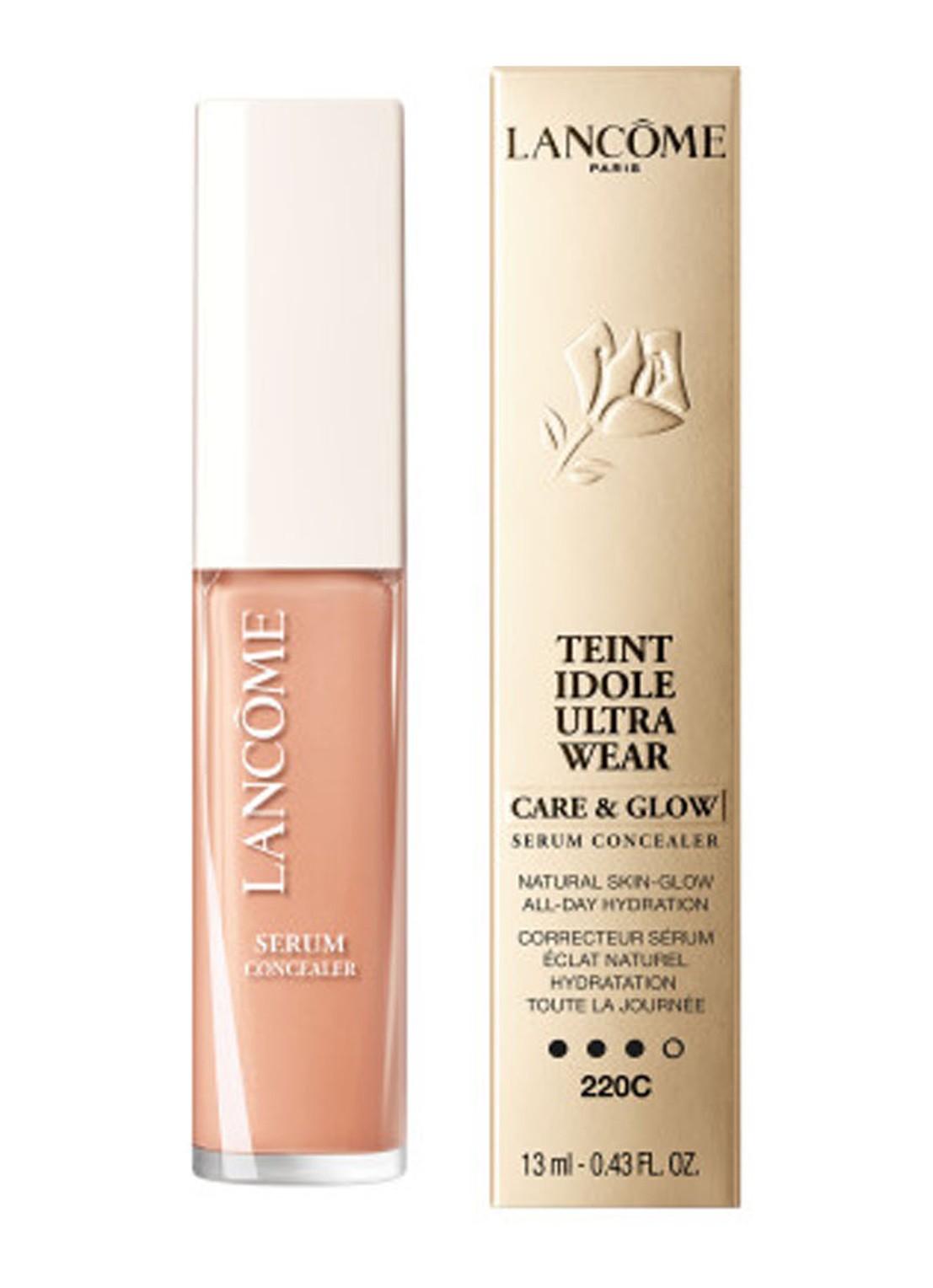 Lancôme Teint Idole Ultra Wear Care & Glow Serum Concealer - voorkant 2 220c
