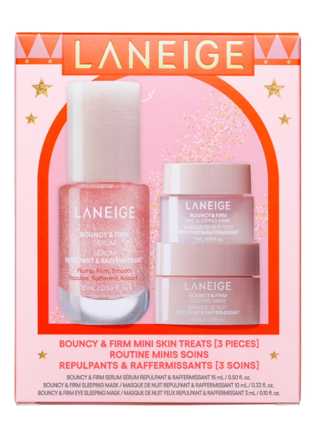 Laneige Bouncy & Firm Mini Skin Treat - Limited Edition verzorgingsset - voorkant 2 undefined