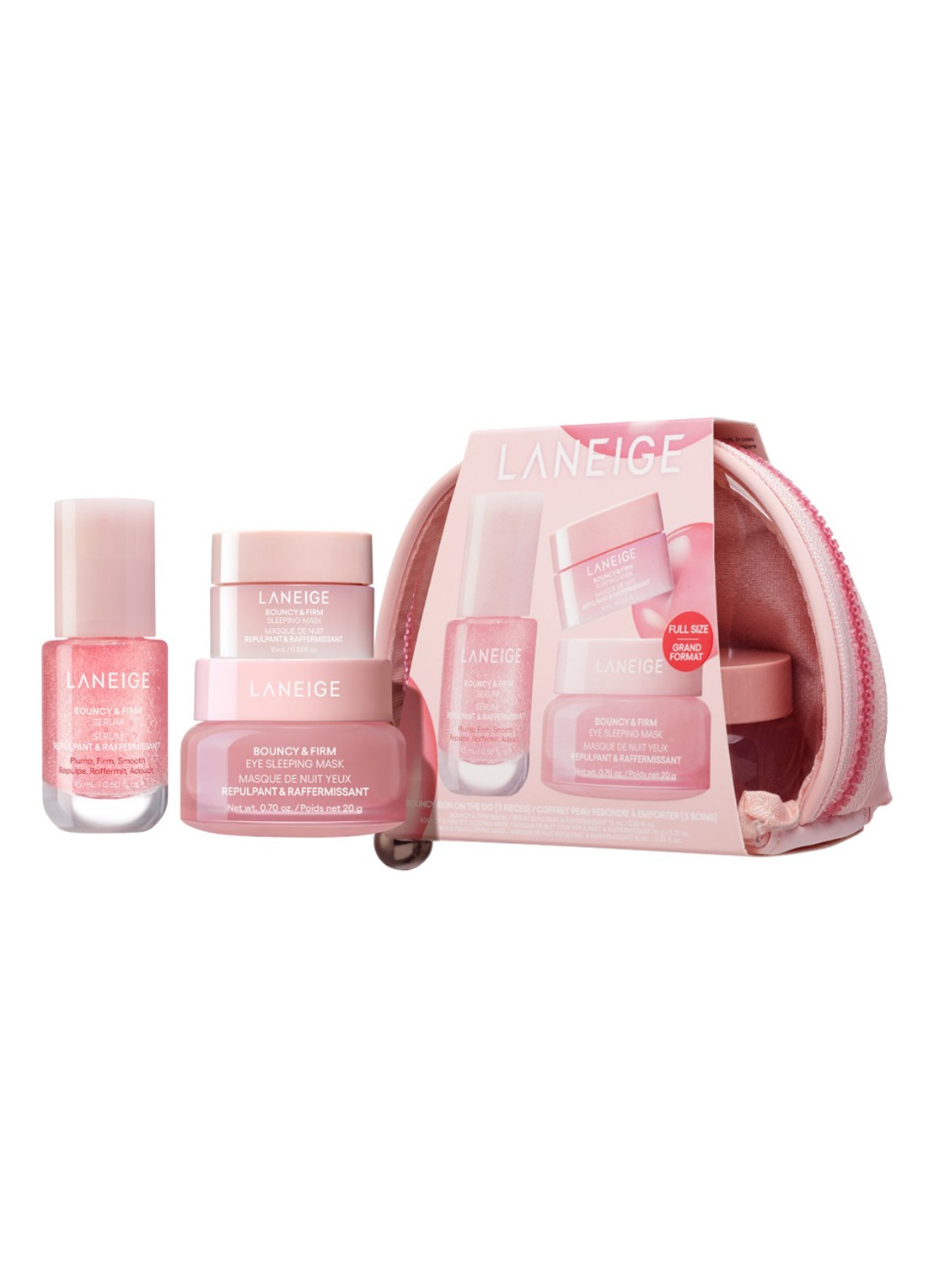 Laneige Bouncy Skin On The Go Set - travel size verzorgingsset - voorkant undefined