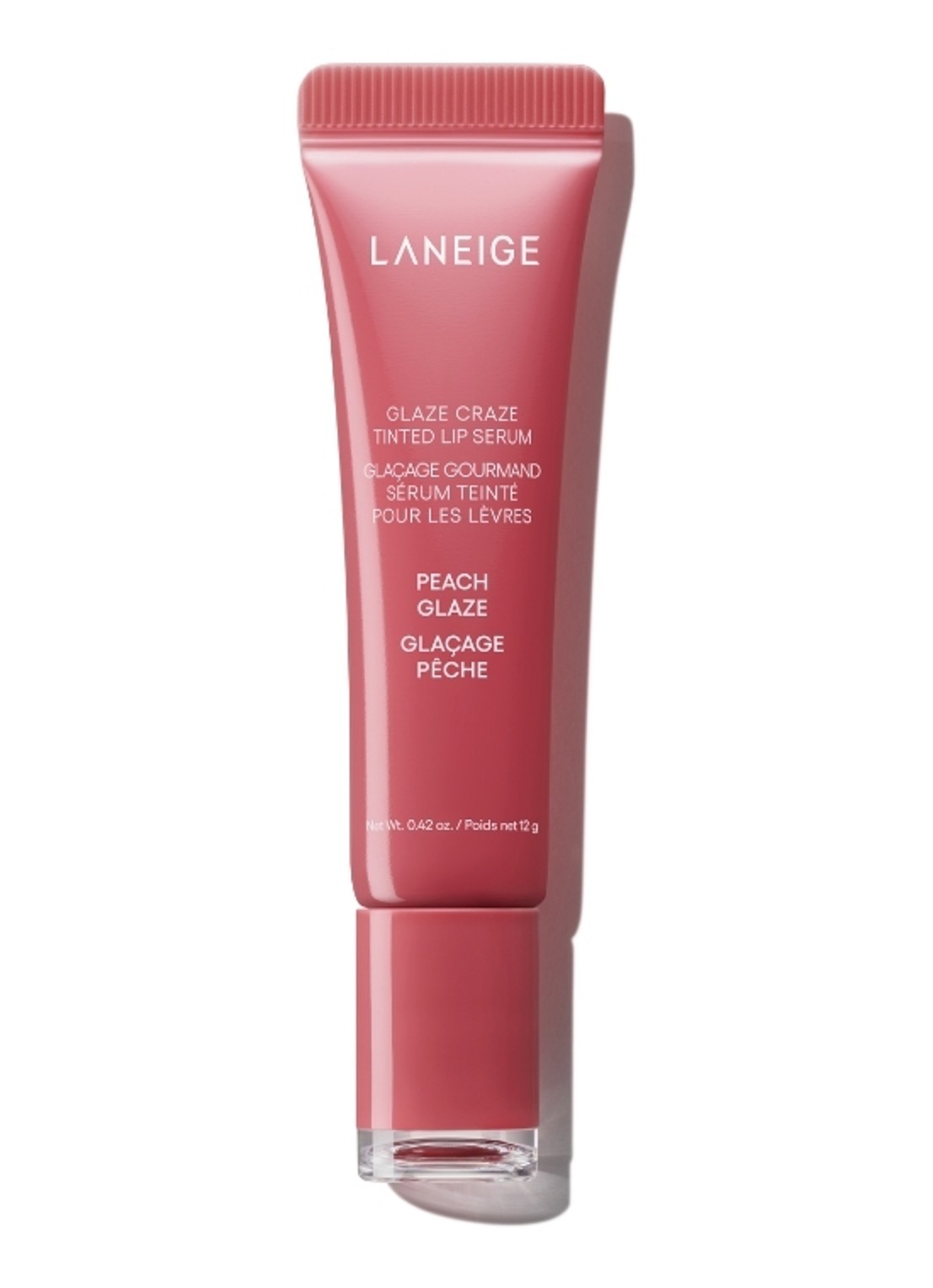 Laneige Glaze Craze Tinted Lip Serum - lipbalsem - voorkant 4 peach glaze
