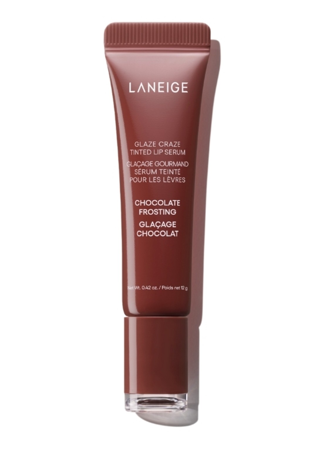 Laneige Glaze Craze Tinted Lip Serum - lipbalsem - voorkant 4 chocolate frosting