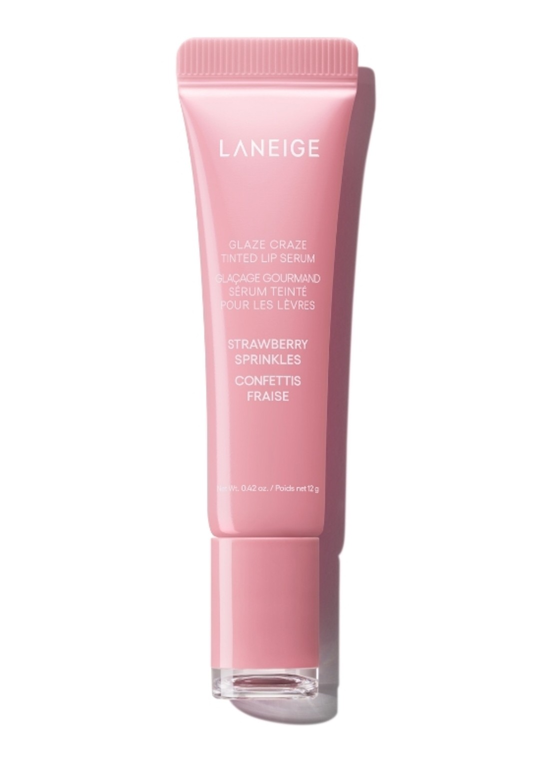 Laneige Glaze Craze Tinted Lip Serum - lipbalsem - voorkant strawberry jelly
