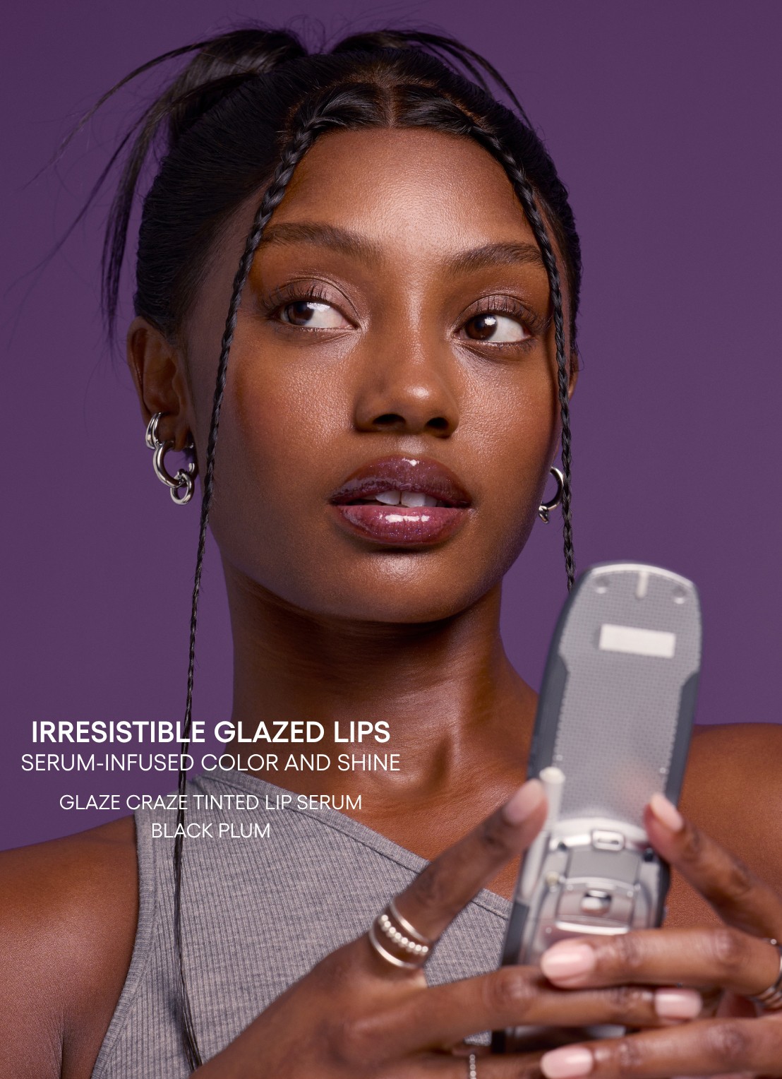 Laneige Glaze Craze Tinted Lip Serum - lipbalsem - detail 5 black plum glaze