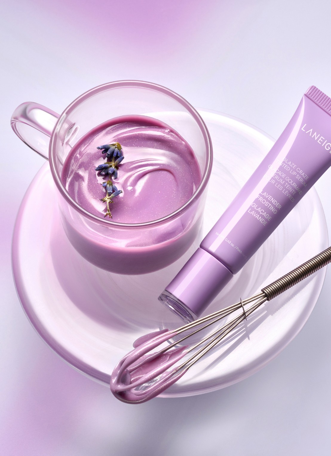 Laneige Glaze Craze Tinted Lip Serum - lipbalsem - detail 6 lavender frosting