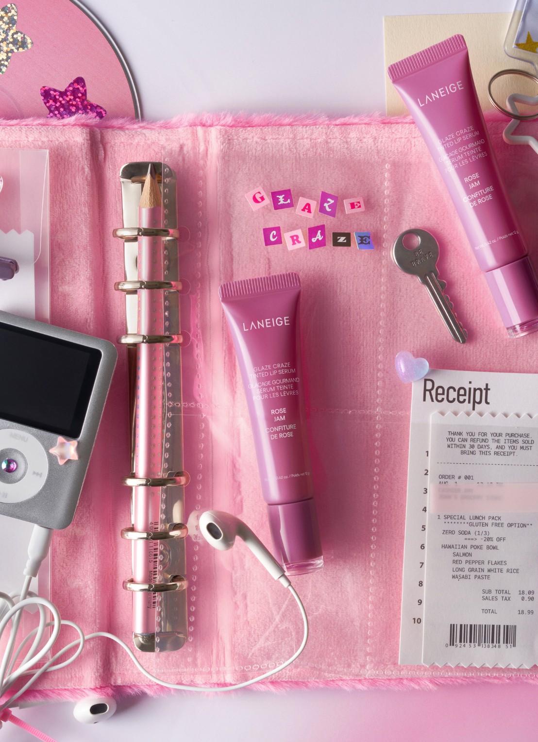 Laneige Glaze Craze Tinted Lip Serum - lipbalsem - detail 4 rose jam