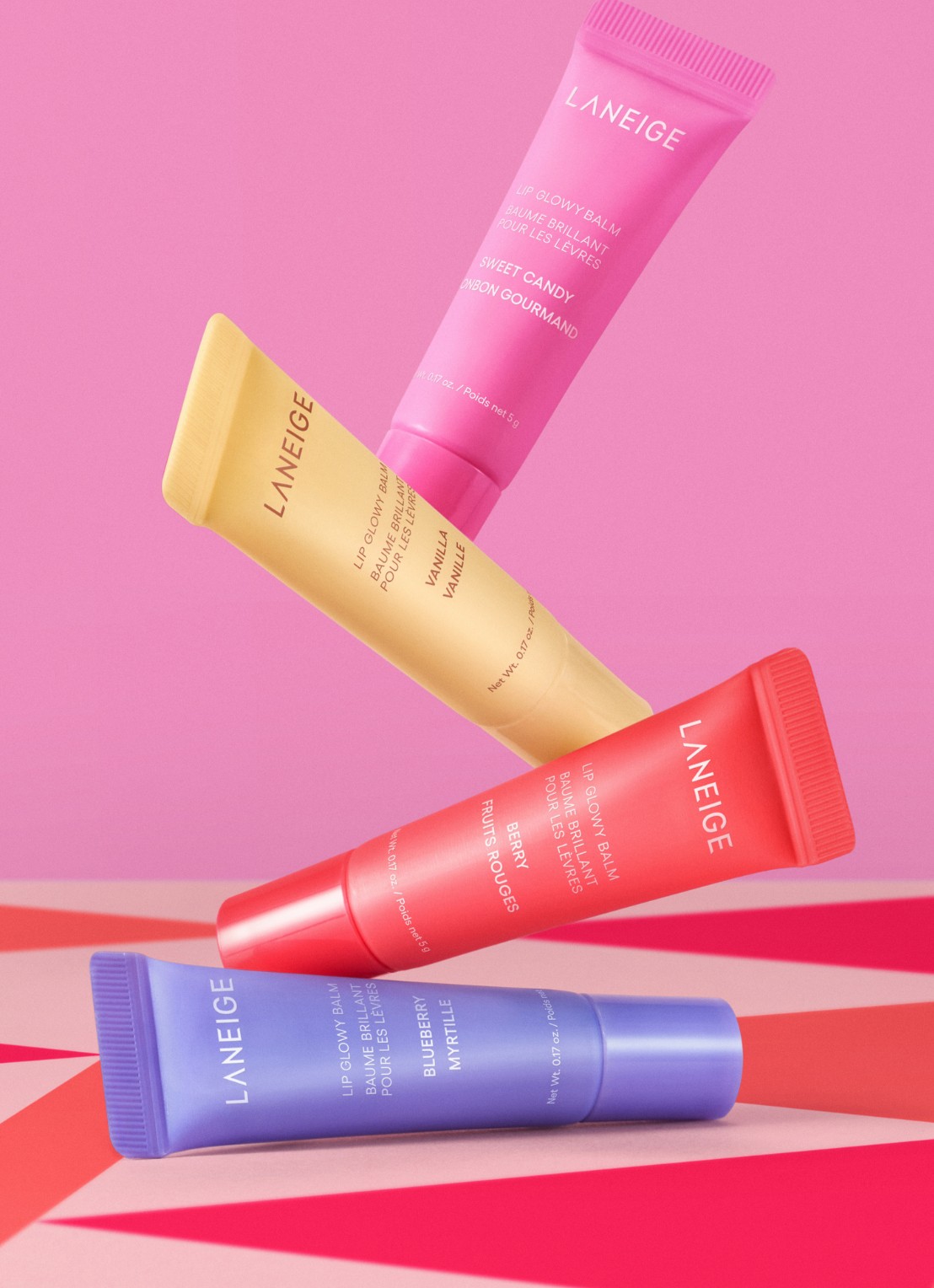 Laneige Glowy Lip Minis set - lipbalsem  - achterkant undefined