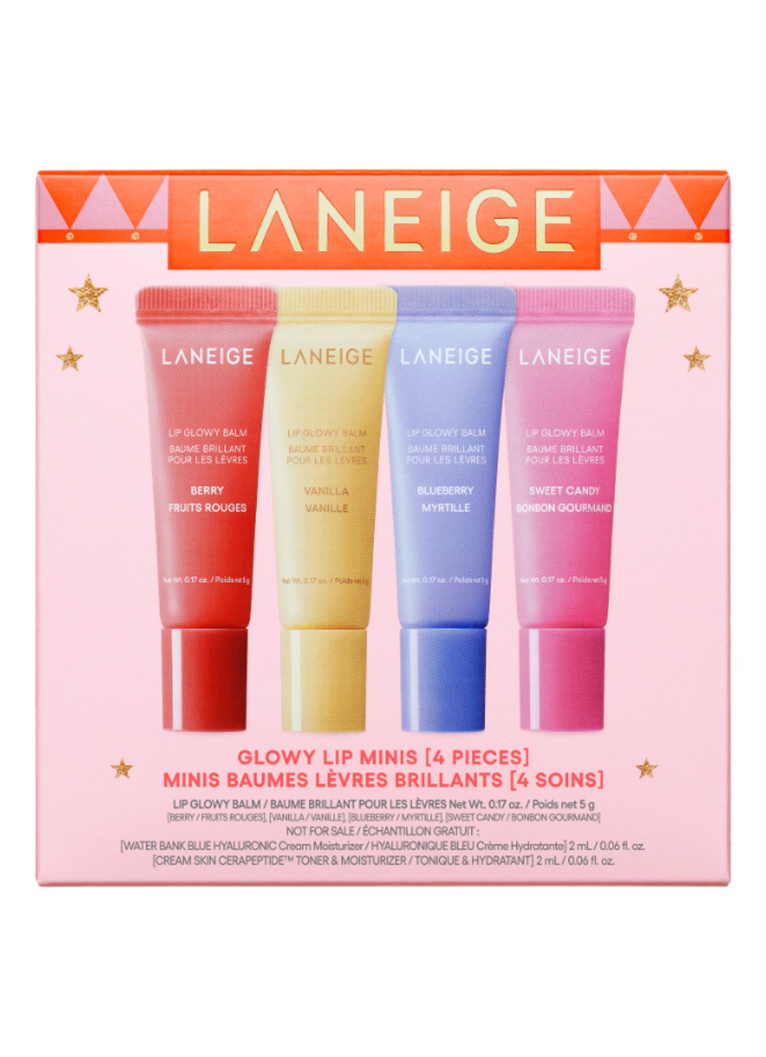 Laneige Glowy Lip Minis set - lipbalsem  - voorkant 2 undefined