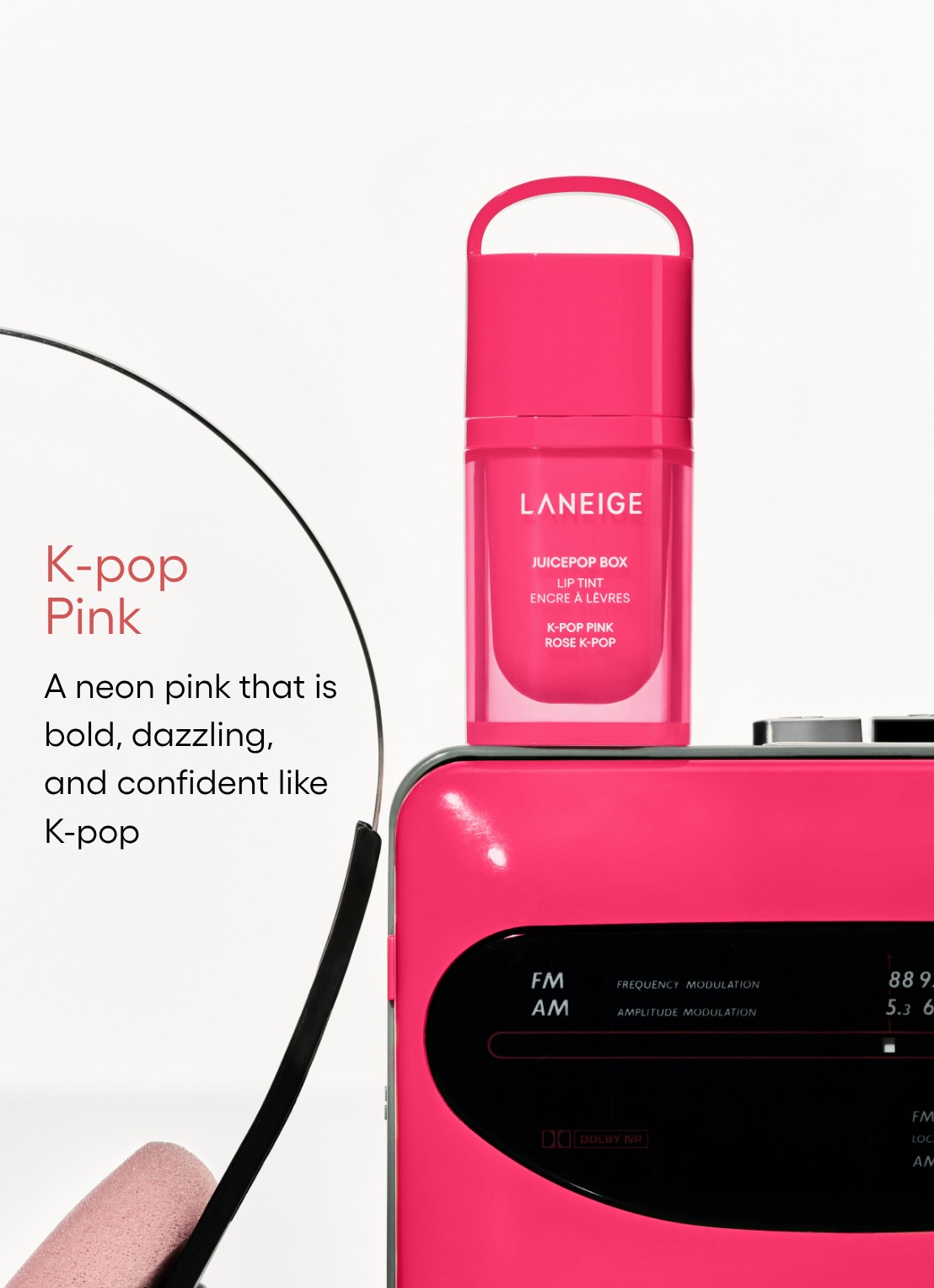 Laneige Juicepop Box Lip Tint - vloeibare lipstick - detail 3 k-pop pink
