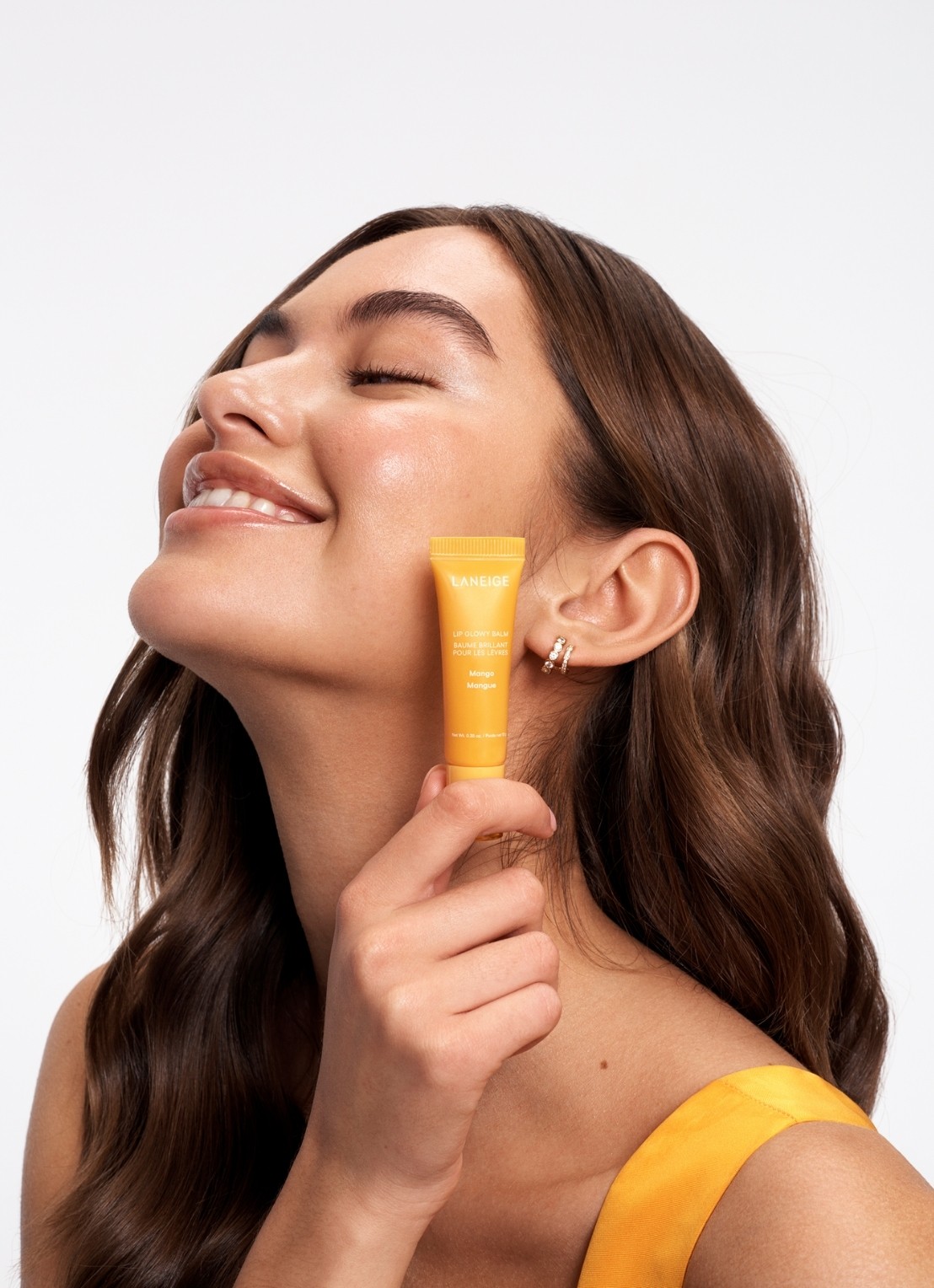 Laneige Lip Glowy Balm - lipbalsem - detail 2 mango