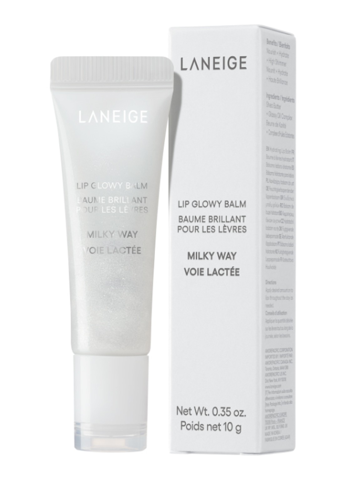Laneige Lip Glowy Balm Milkyway - Limited Edition lipbalsem - voorkant 3 milkyway
