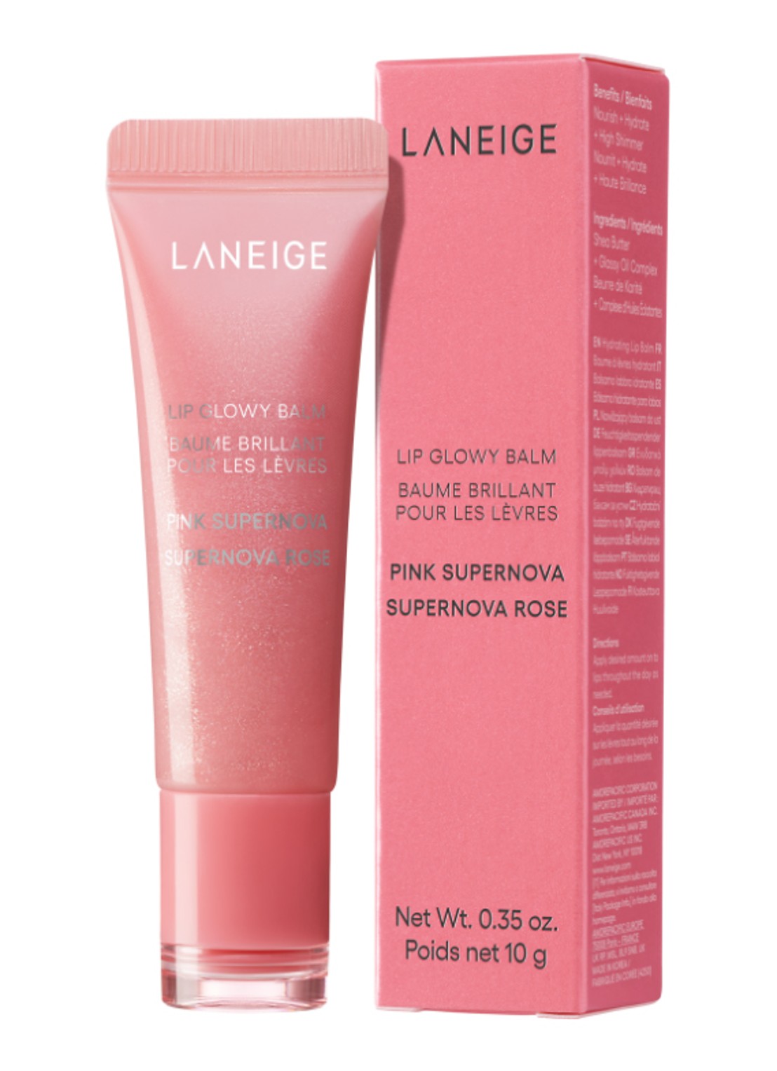 Laneige Lip Glowy Balm Milkyway - Limited Edition lipbalsem - voorkant 7 pink supernova