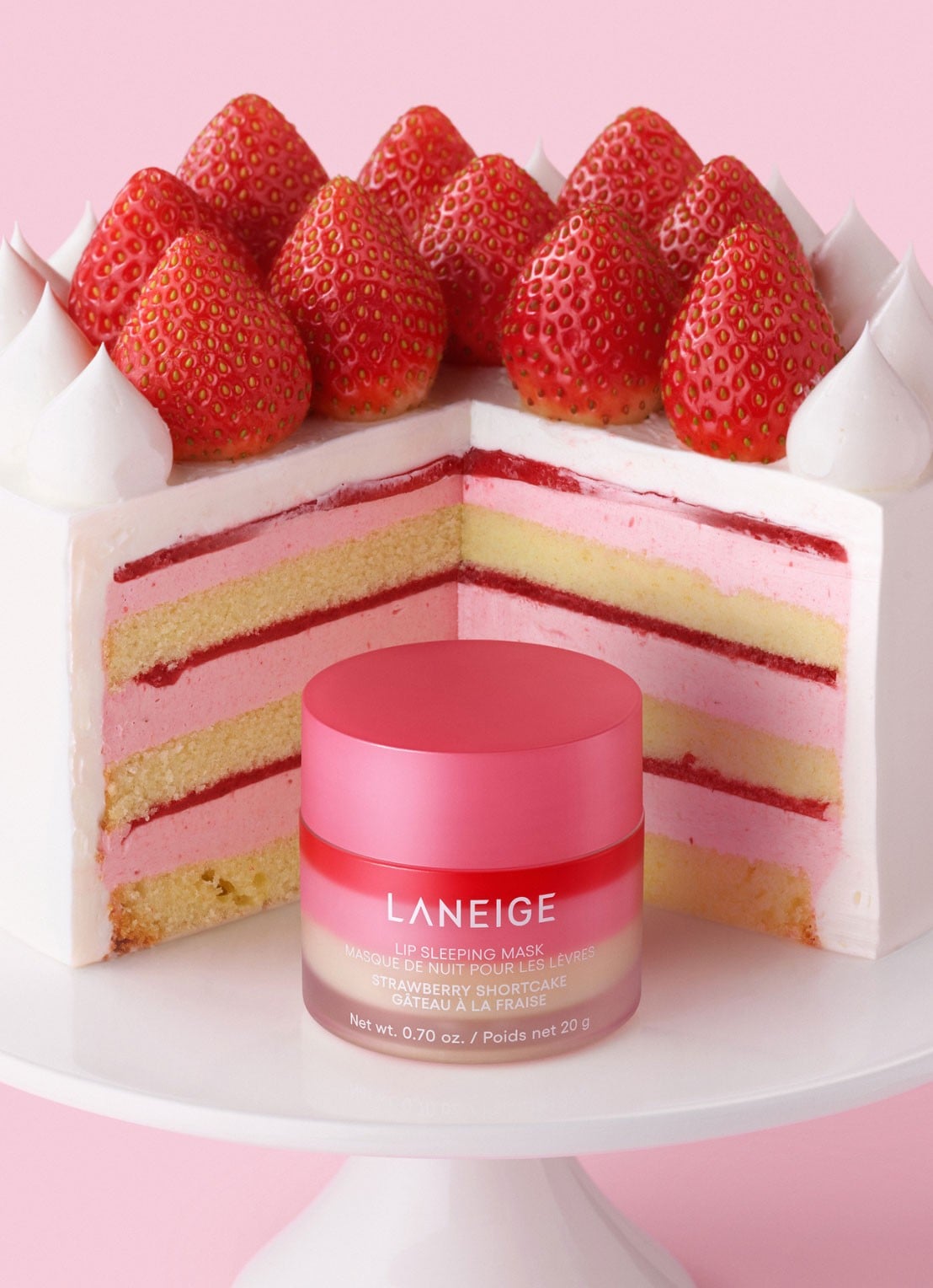 Laneige Lip Sleeping Mask Strawberry Shortcake - lipmasker - detail 4 undefined