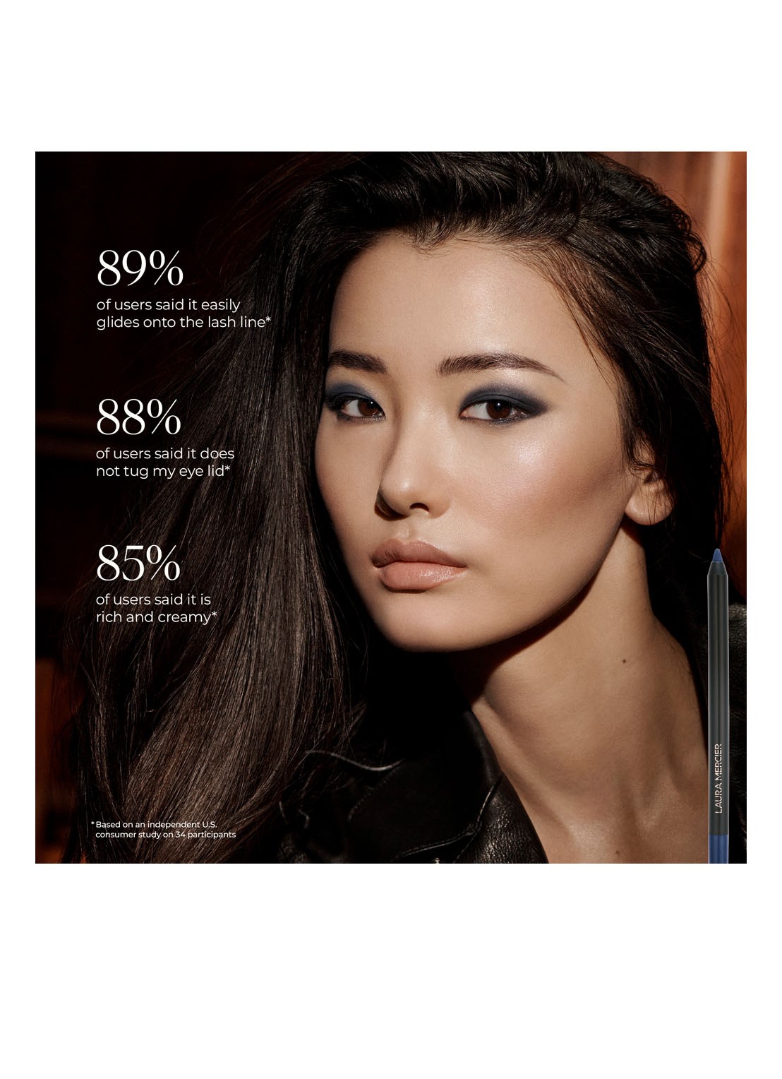 Laura Mercier Caviar Eyeliner - oogpotlood - detail 4 dark plum
