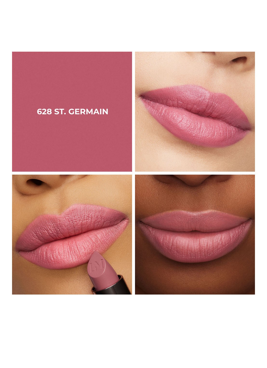 Laura Mercier Caviar Hydra-Crème Lipstick - navulbare lipstick - achterkant 8 628 st. germain