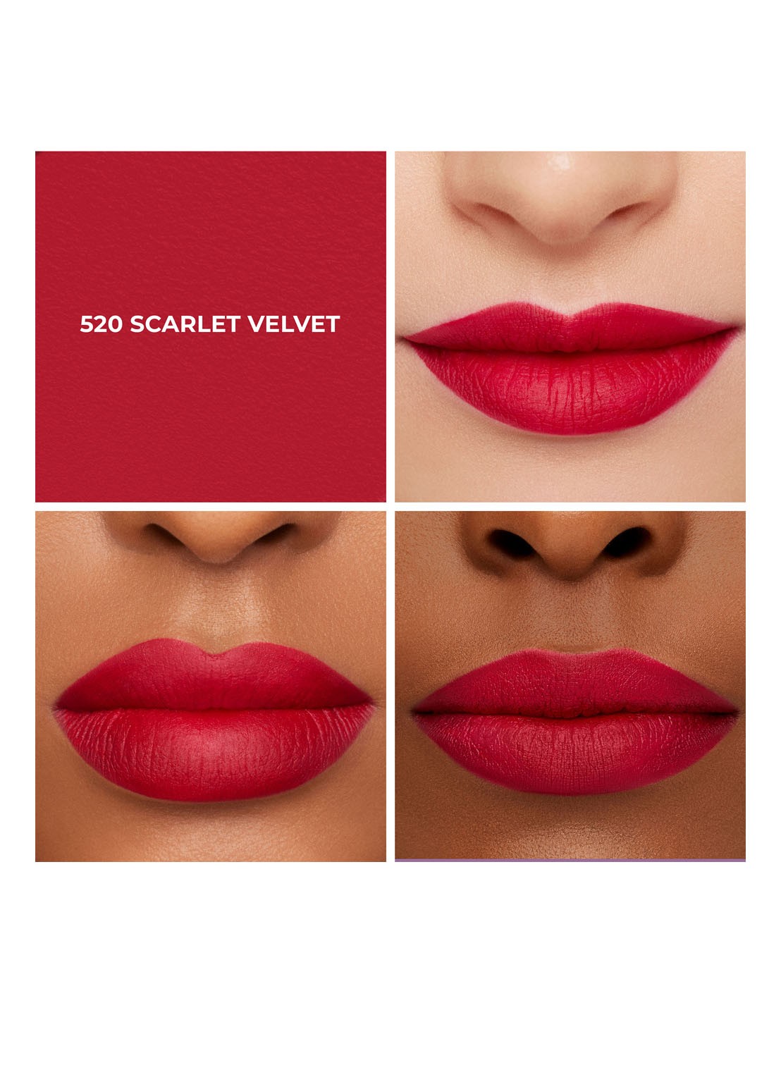 Laura Mercier Caviar Smoothing Matte Lipstick Refill - navulling - detail 2 520 scarlet velvet 