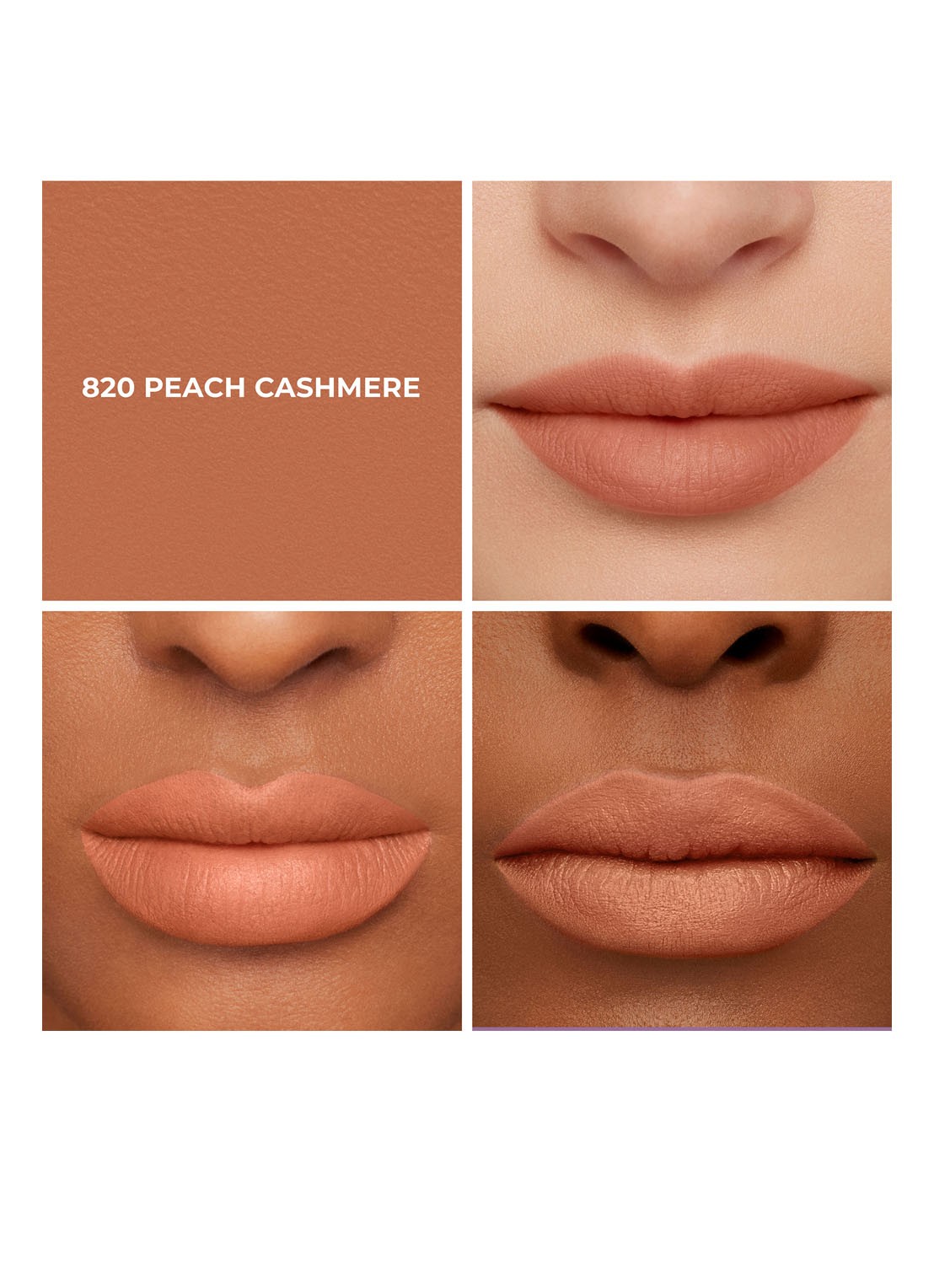 Laura Mercier Caviar Smoothing Matte Lipstick Refill - navulling - detail 2 820 peach cashmere