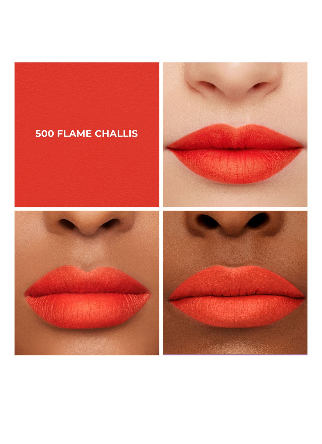 Laura Mercier Caviar Smoothing Matte Lipstick - detail 5 500 flame challis