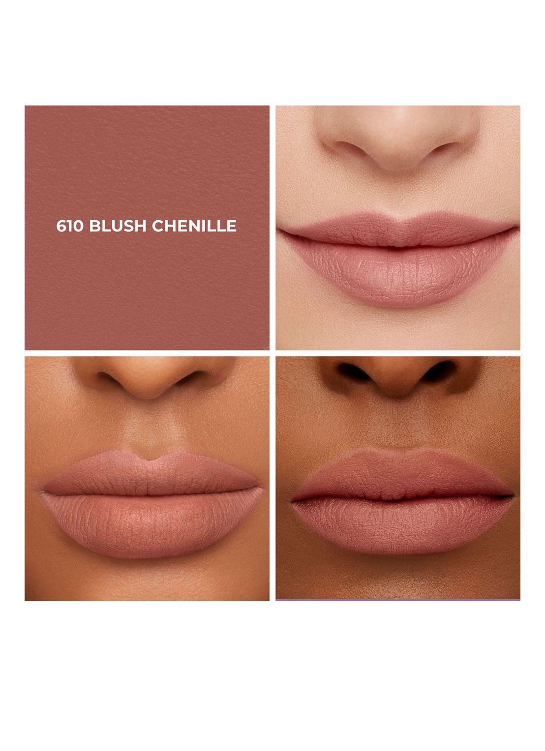 Laura Mercier Caviar Smoothing Matte Lipstick - detail 3 610 blush chenille