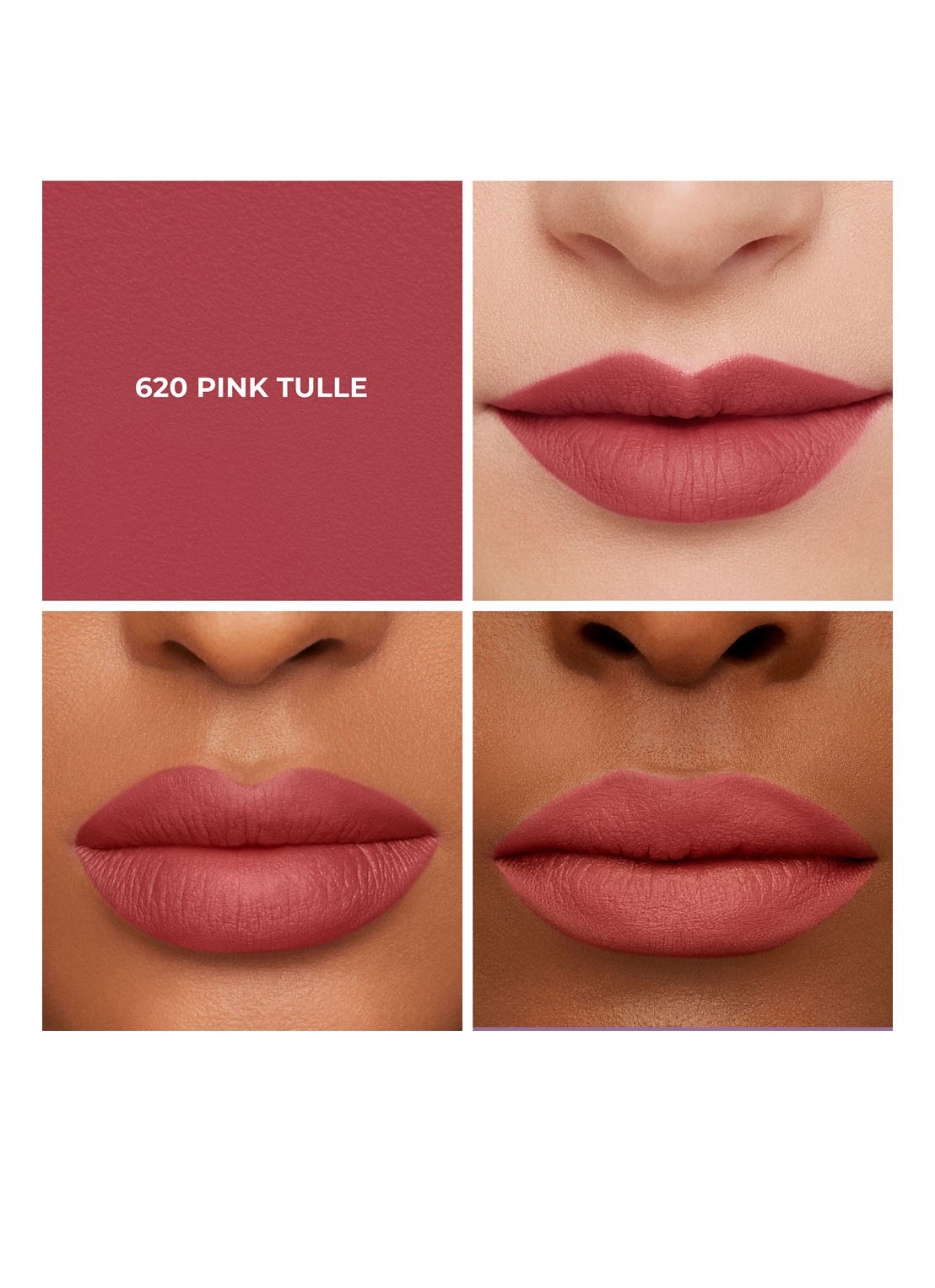 Laura Mercier Caviar Smoothing Matte Lipstick - detail 5 620 pink tulle