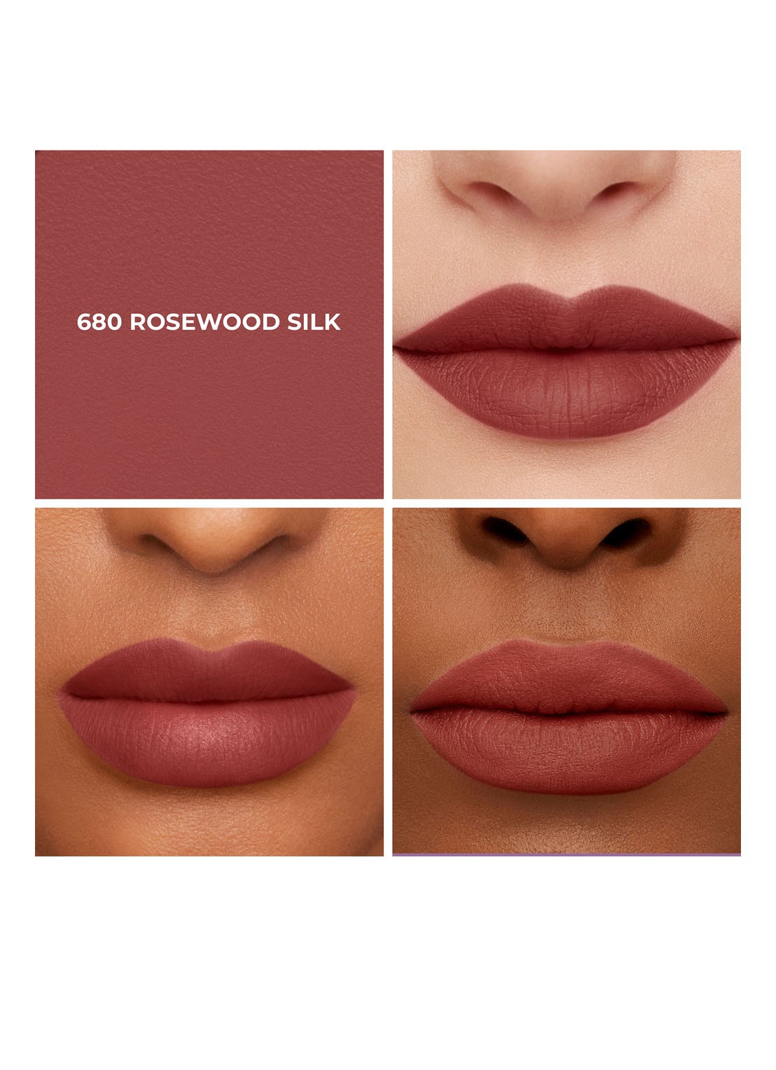 Laura Mercier Caviar Smoothing Matte Lipstick - detail 3 680 rosewood silk