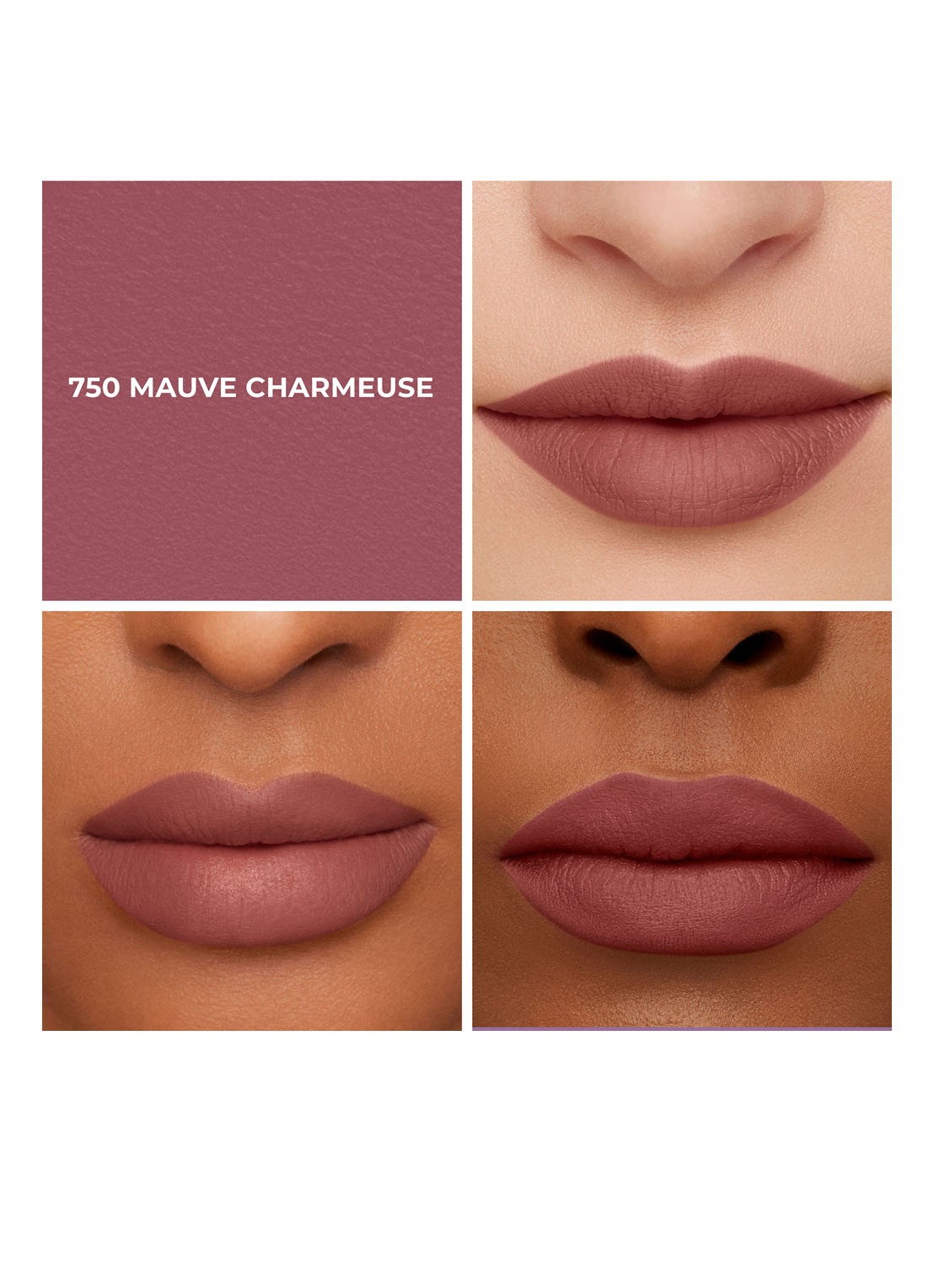 Laura Mercier Caviar Smoothing Matte Lipstick - detail 5 750 mauve charmeuse
