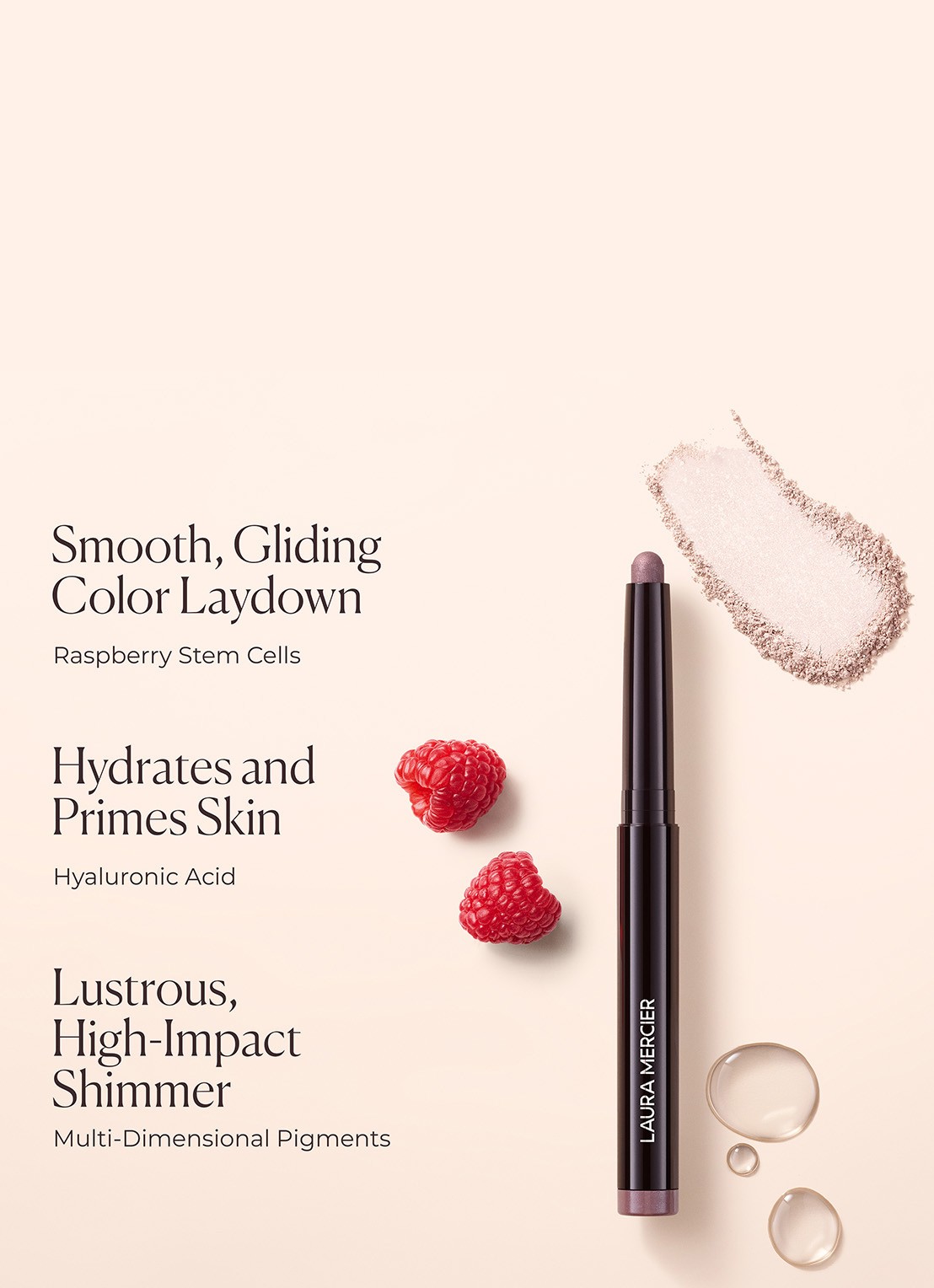 Laura Mercier Caviar Stick Eye Shadow - oogschaduwstick - detail 7 wild rose
