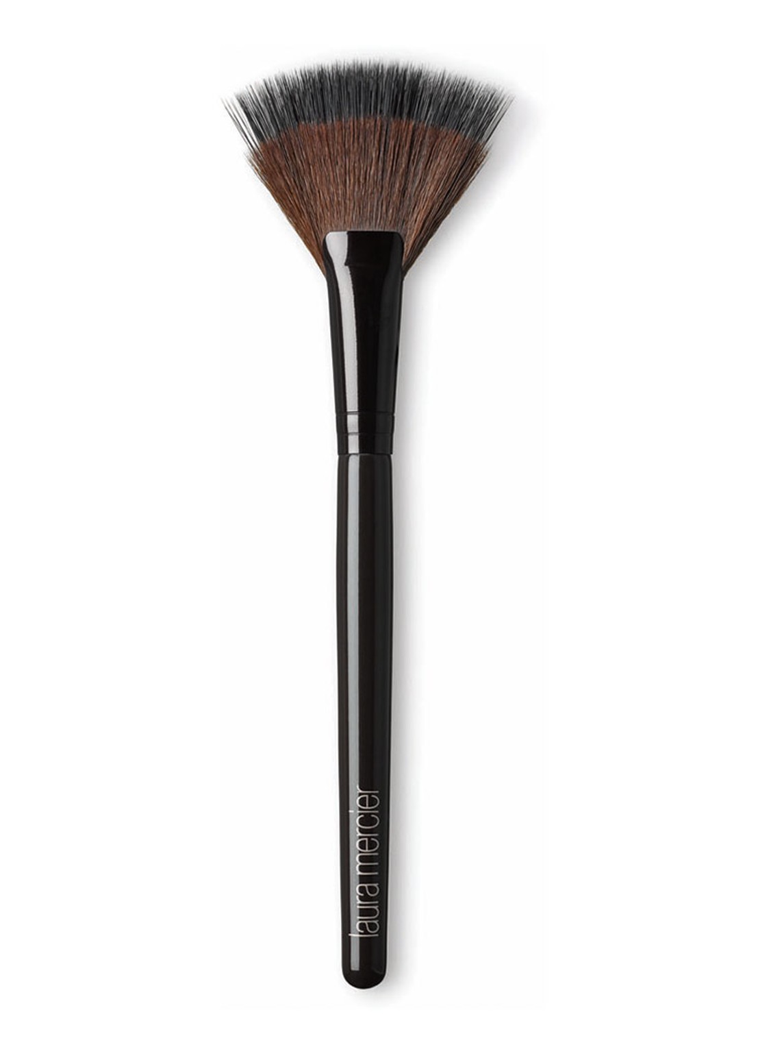 Laura Mercier Fan Powder Brush - make-up kwast - voorkant zwart