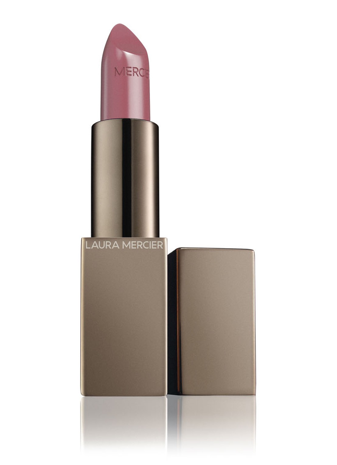 Laura Mercier Rouge Essentiel Silky Crème Lipstick - voorkant à la rose