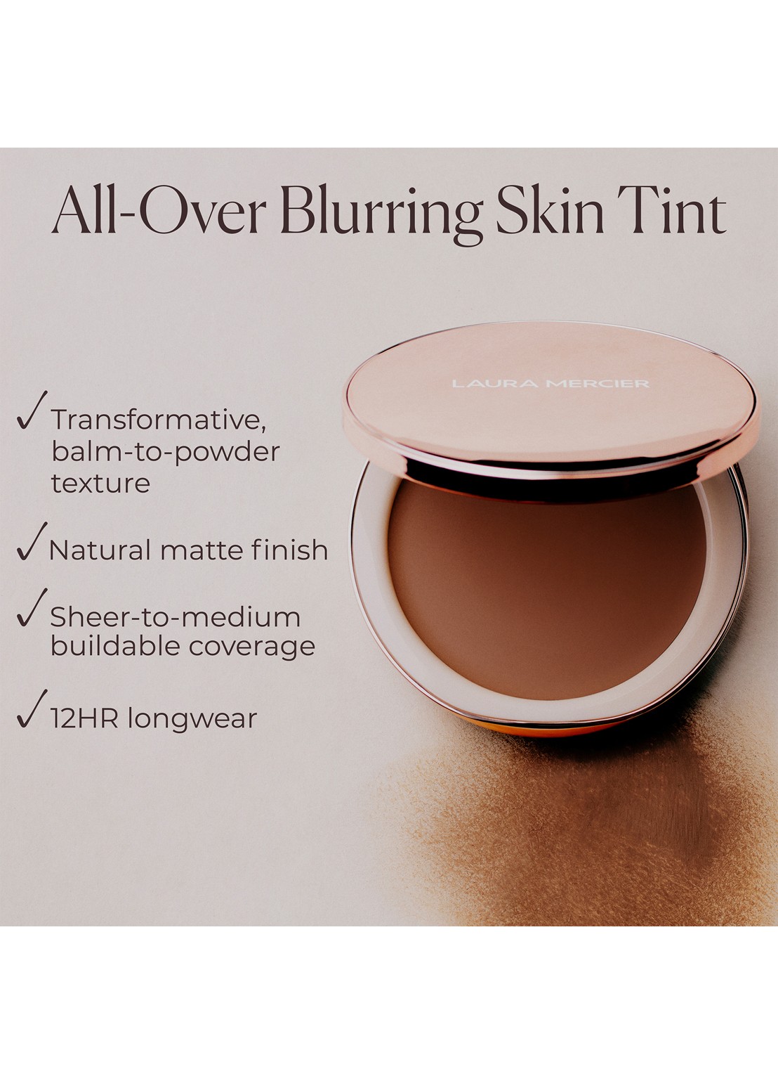 Laura Mercier Tinted Blur Balm - poeder - achterkant 1
