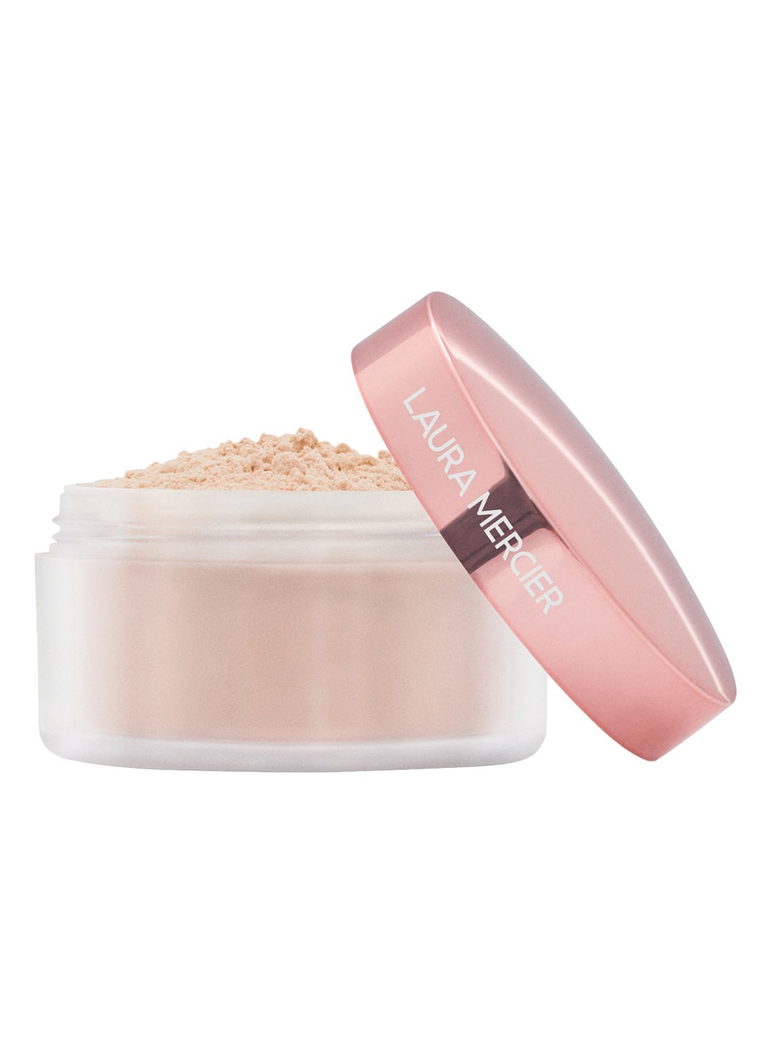 Laura Mercier TLSP Light Catcher Setting Powder - losse poeder - voorkant cosmic rose