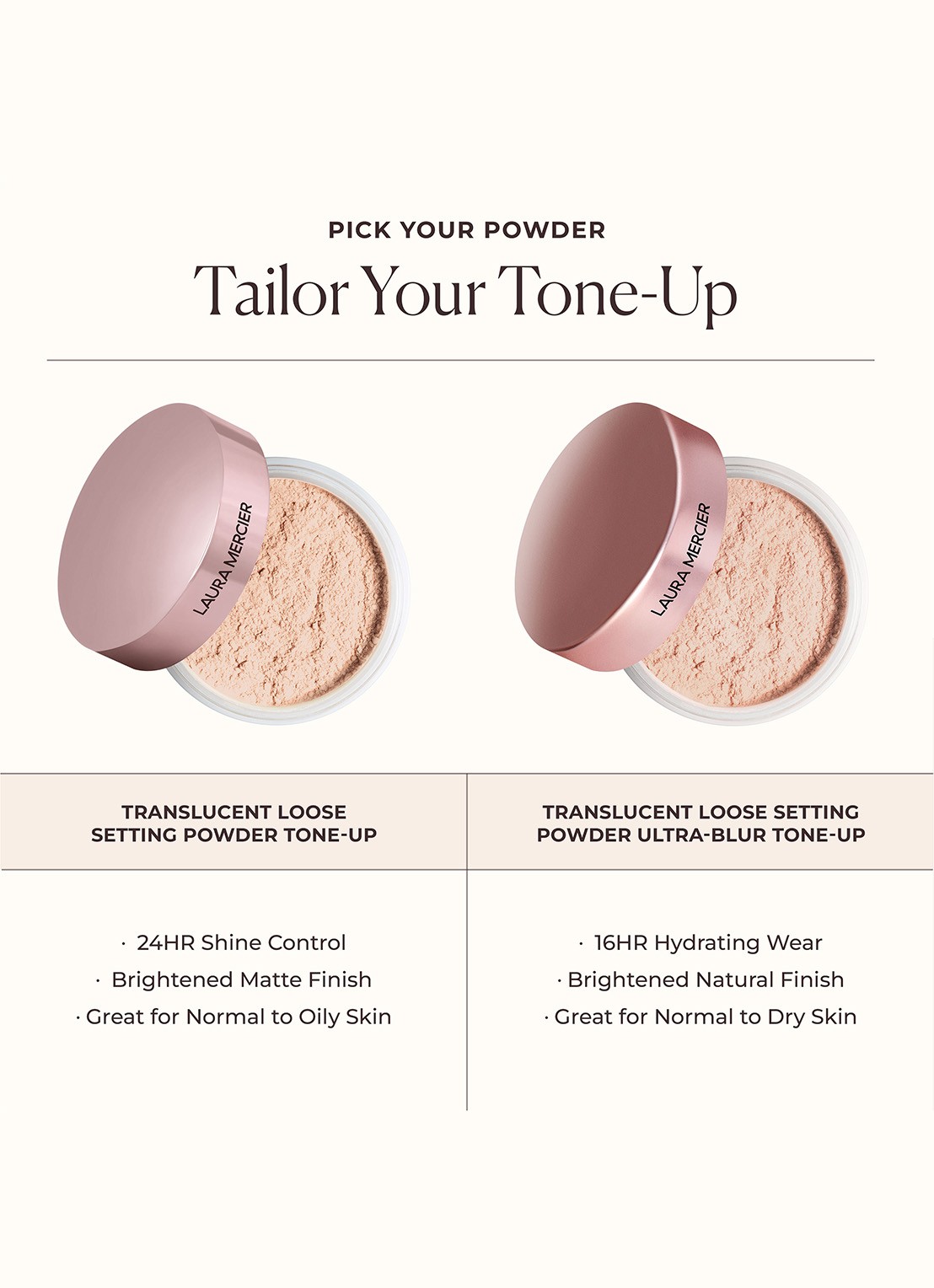 Laura Mercier Translucent Loose Talc-Free Setting Powder Ultra-Blur - losse poeder - detail 5 rose