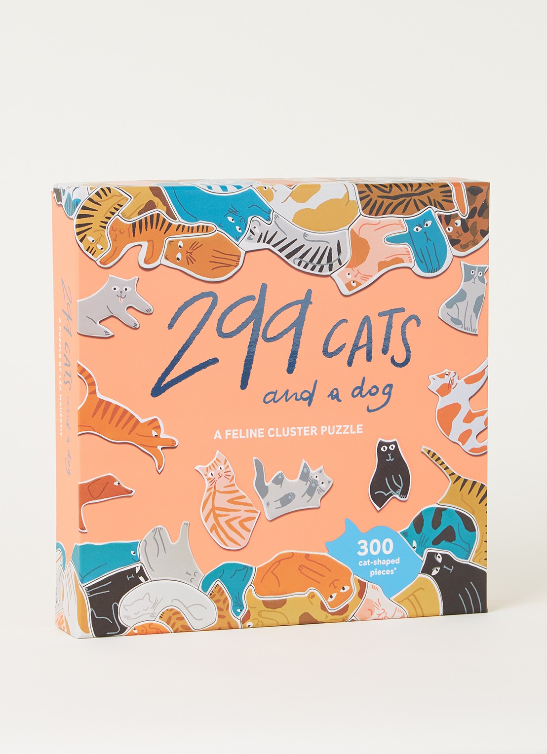 Laurence King 299 Cats and A Dog legpuzzel 300 stukjes - voorkant 2 oranjebruin
